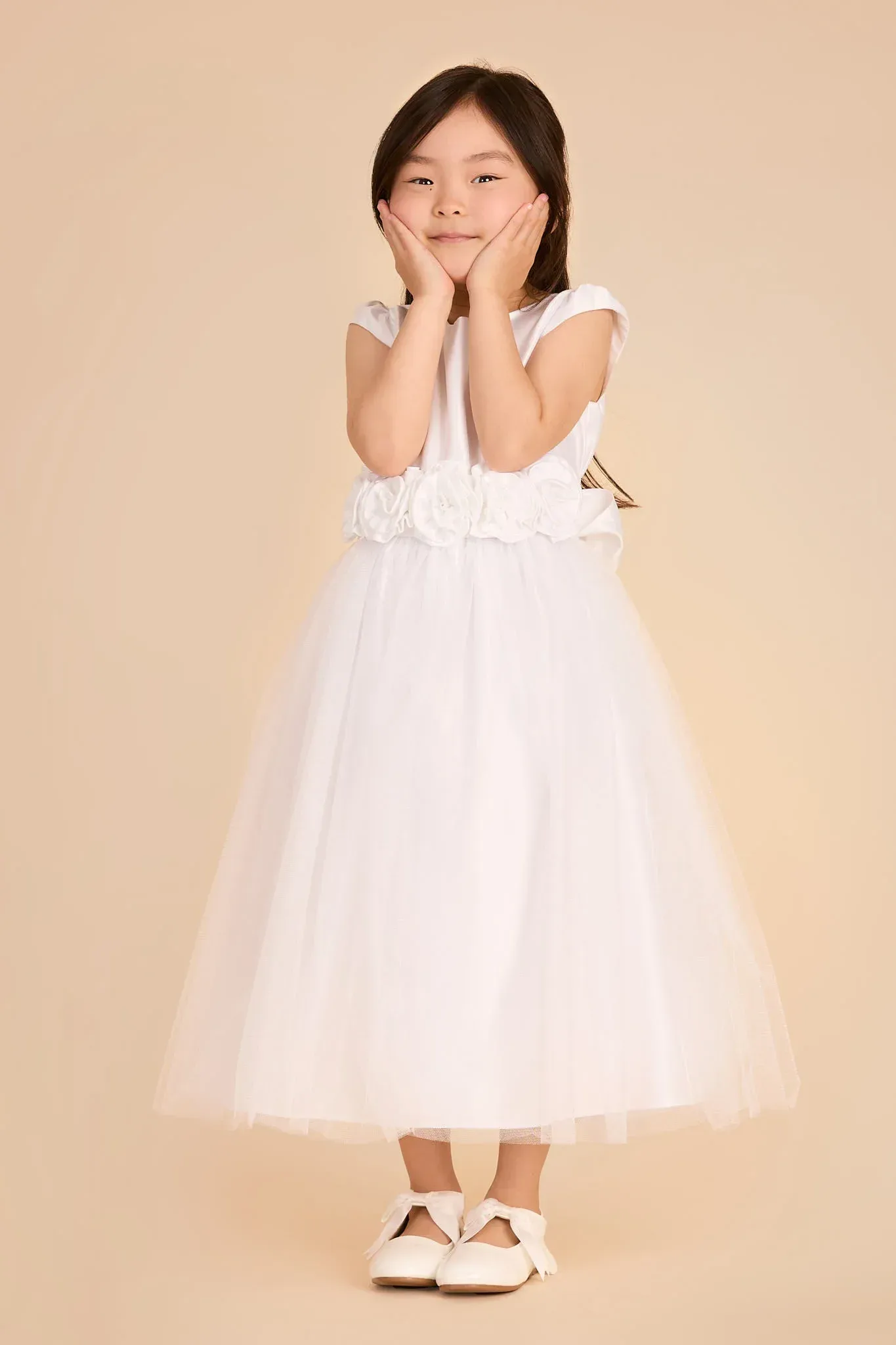 Gardenia Flower Girl Dress – White