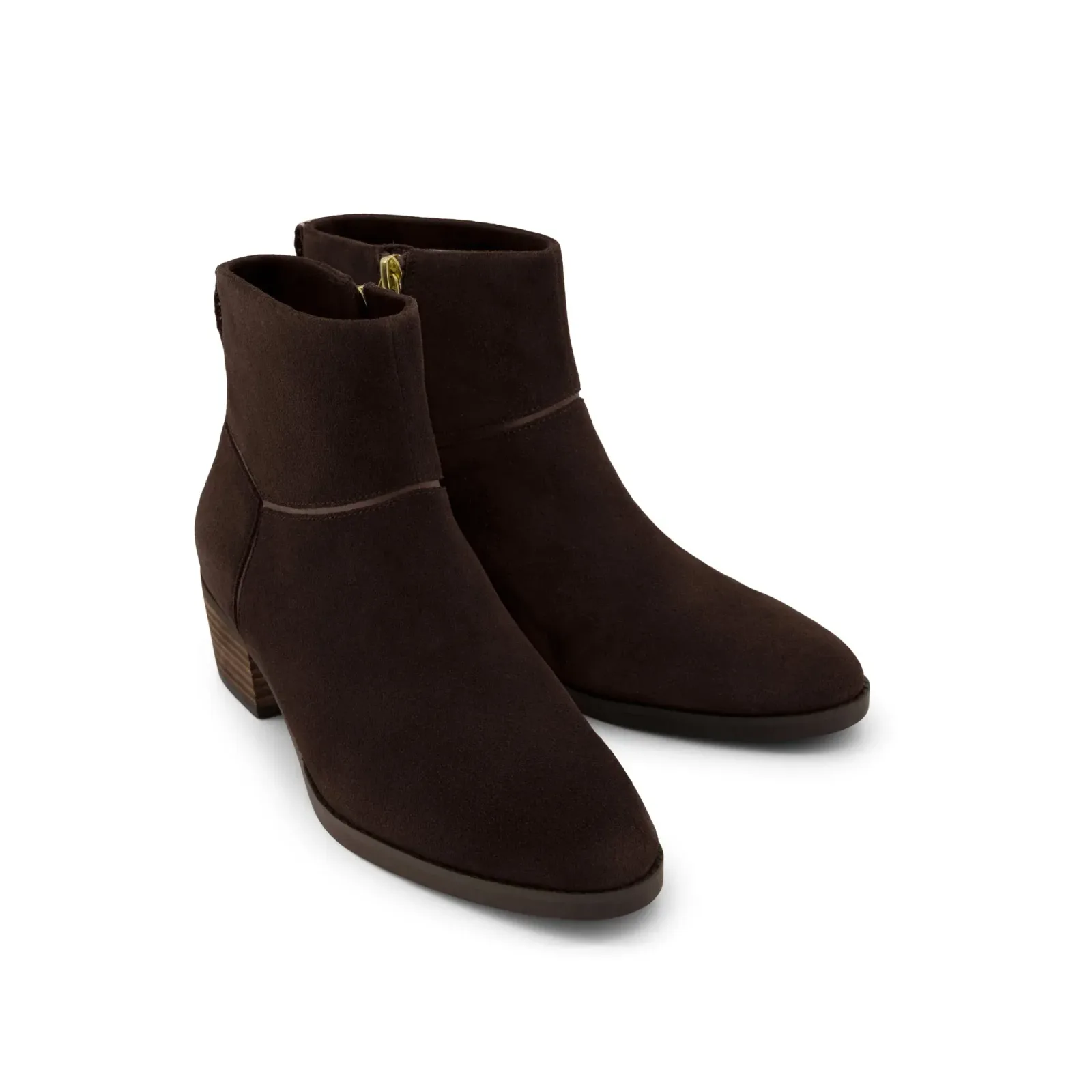 Womens Elia Ankle Boot Water Resistant Chocolate Brown Suede