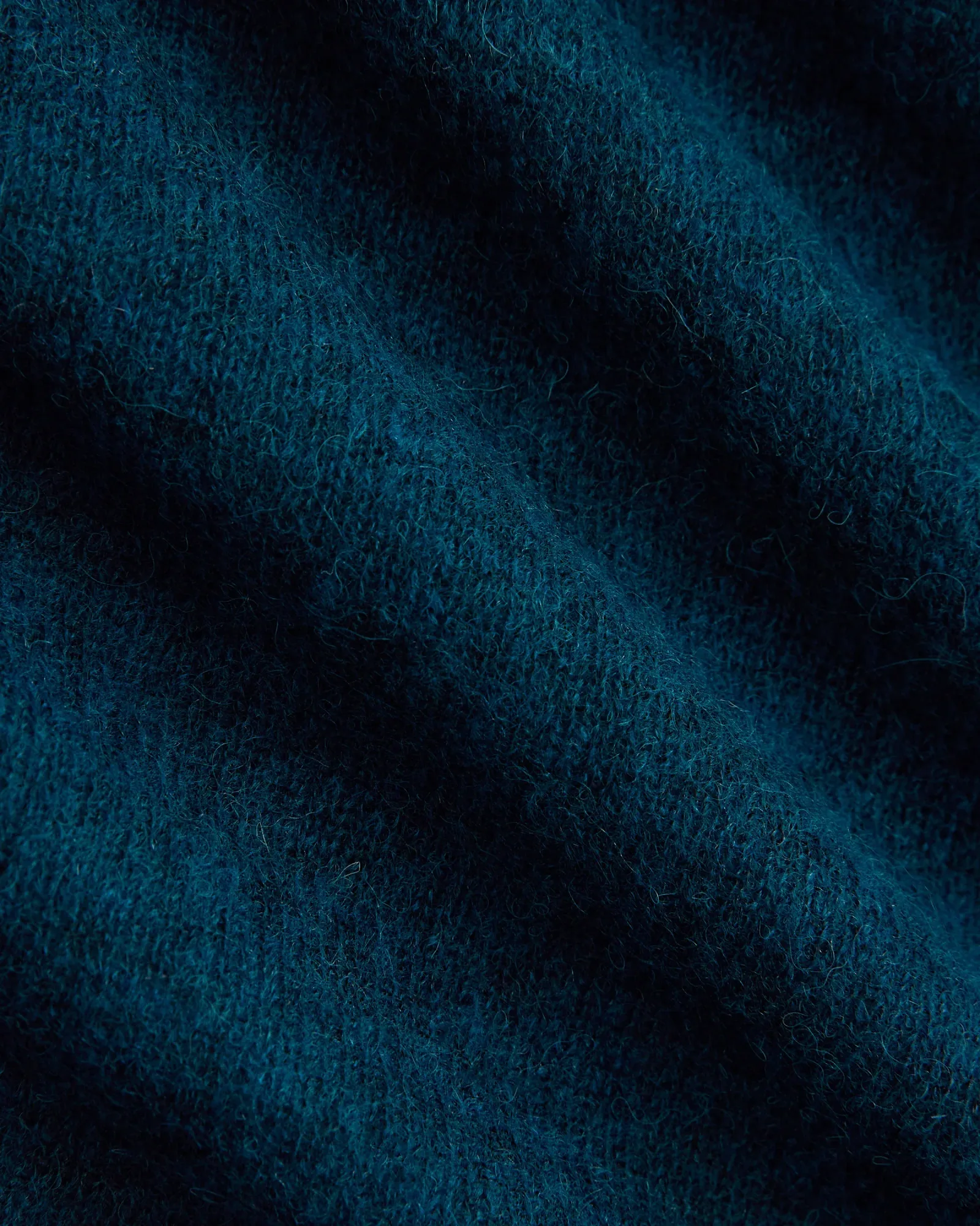 Air Alpaca Wide V Cropped Cardigan – Blue Wing Teal