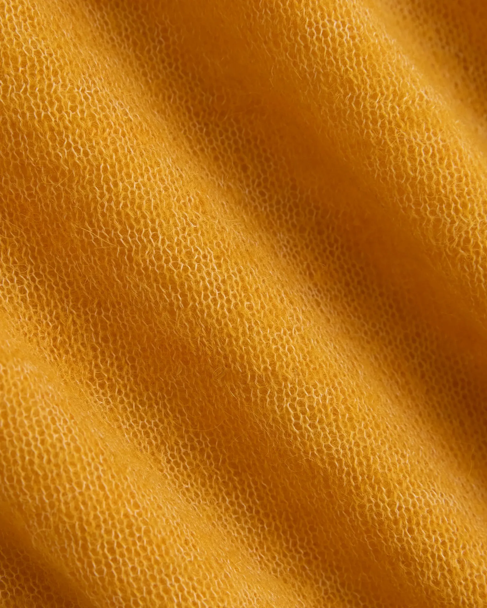 Air Alpaca Wide V Cropped Cardigan – Golden Yellow