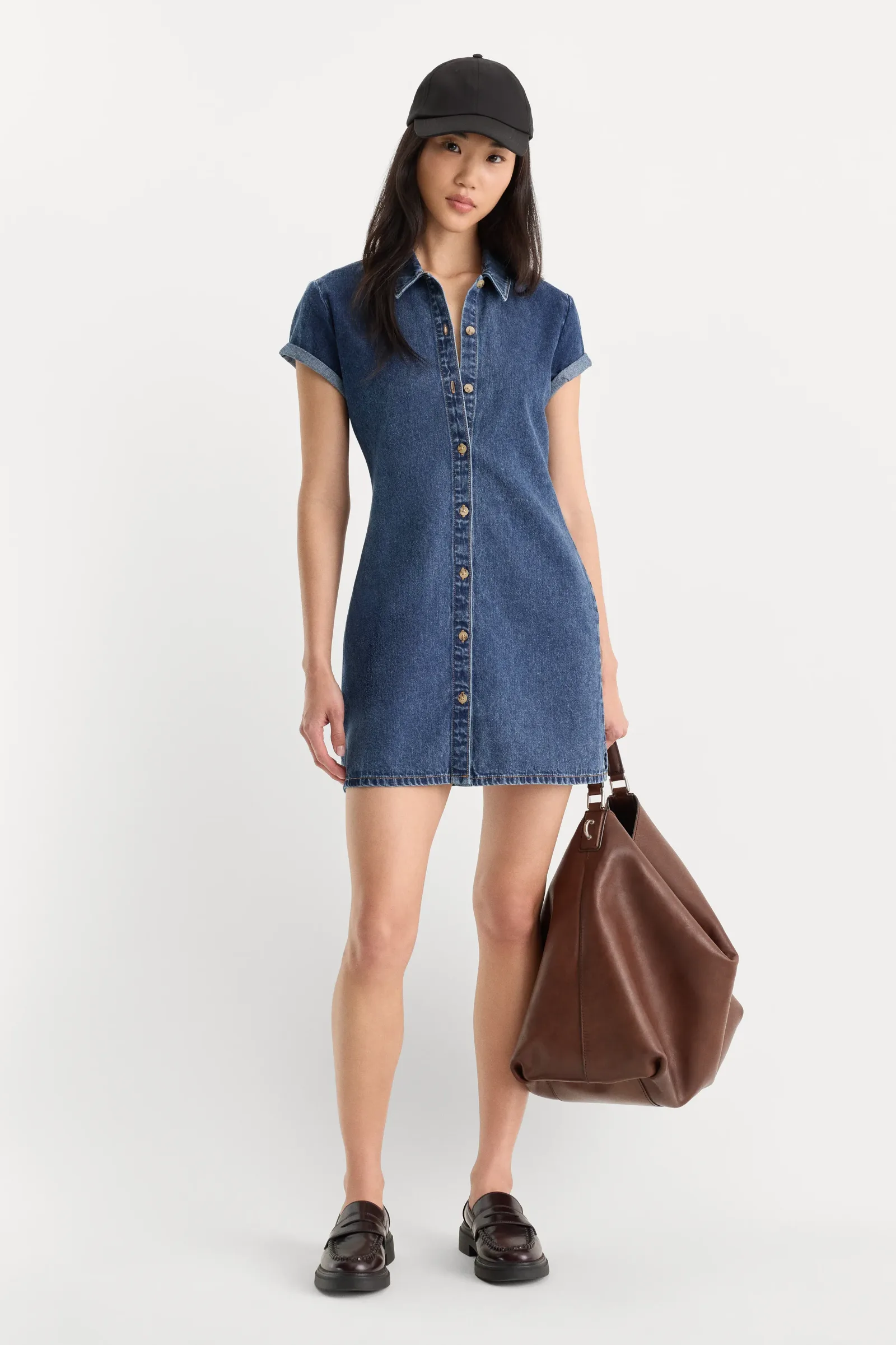 The Denim Polo Dress – Alcove