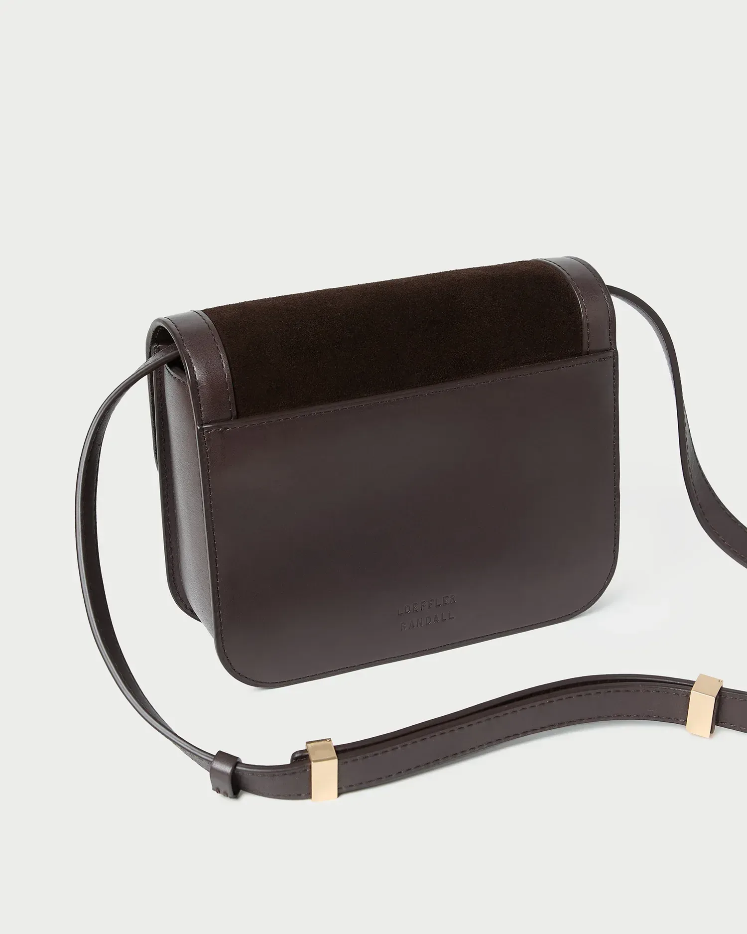 Desi Brown Suede Crossbody