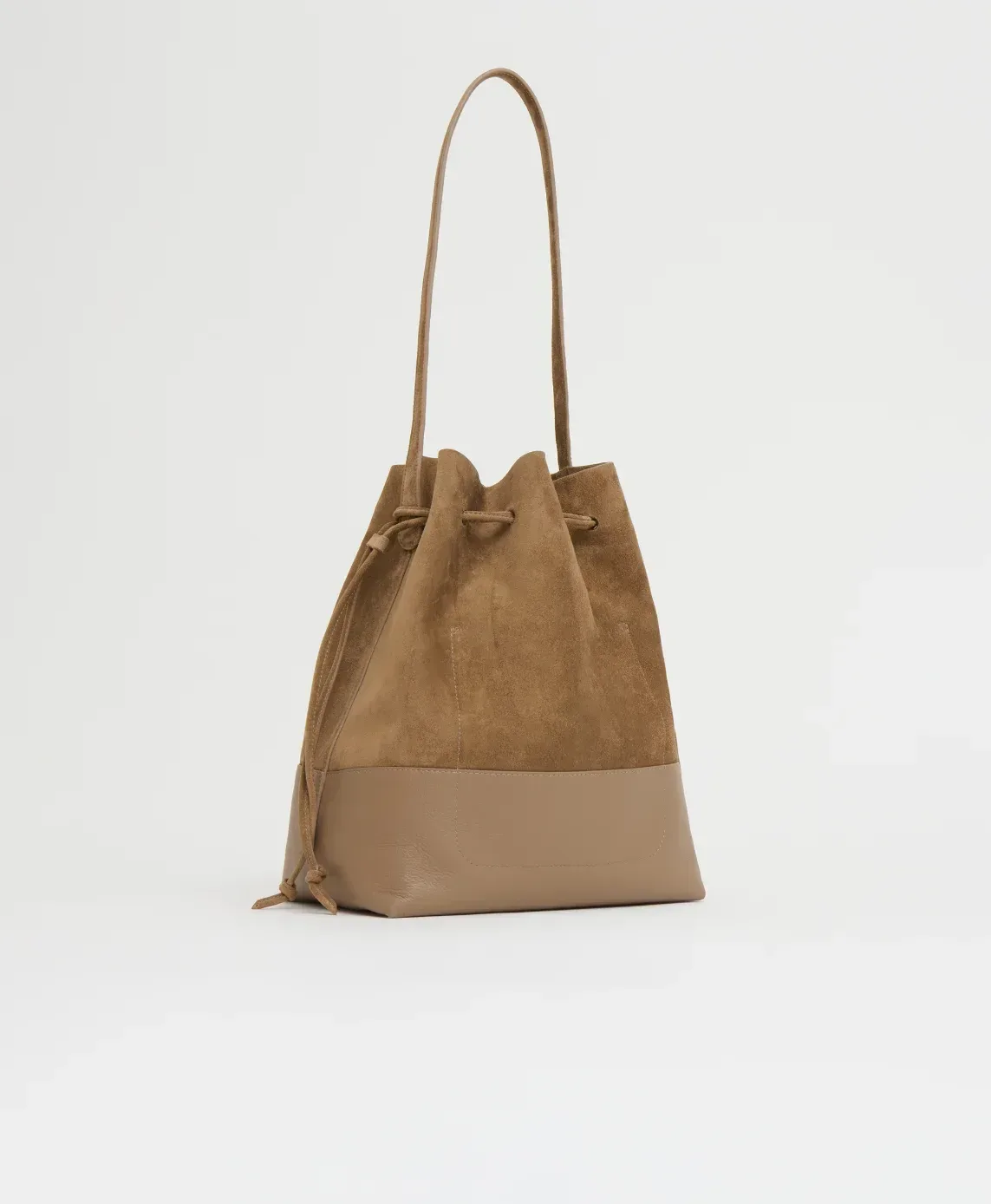 Drawstring Cabas – Anise Suede/Anise