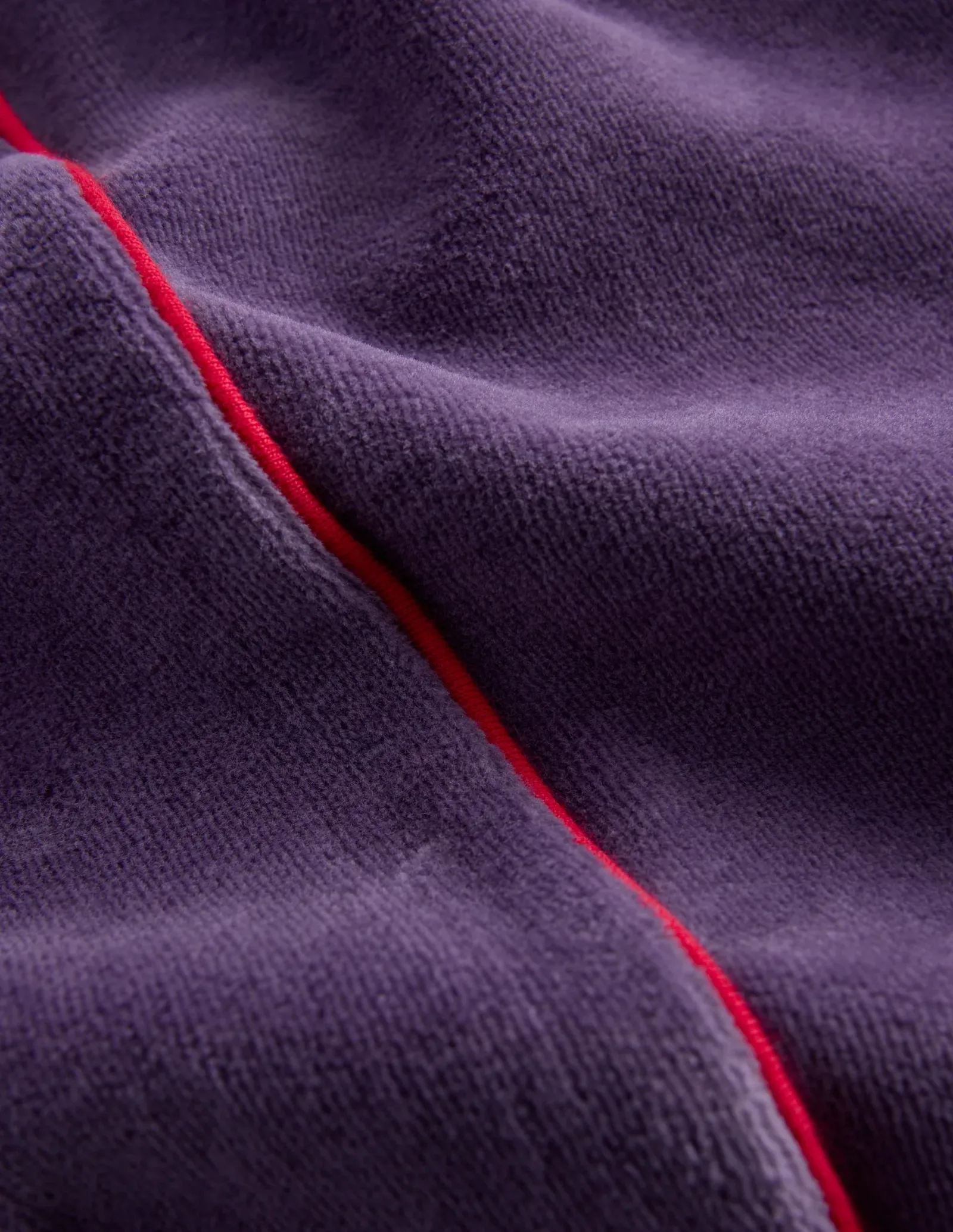 Velour Wide Leg Sweatpants-Mystic Purple