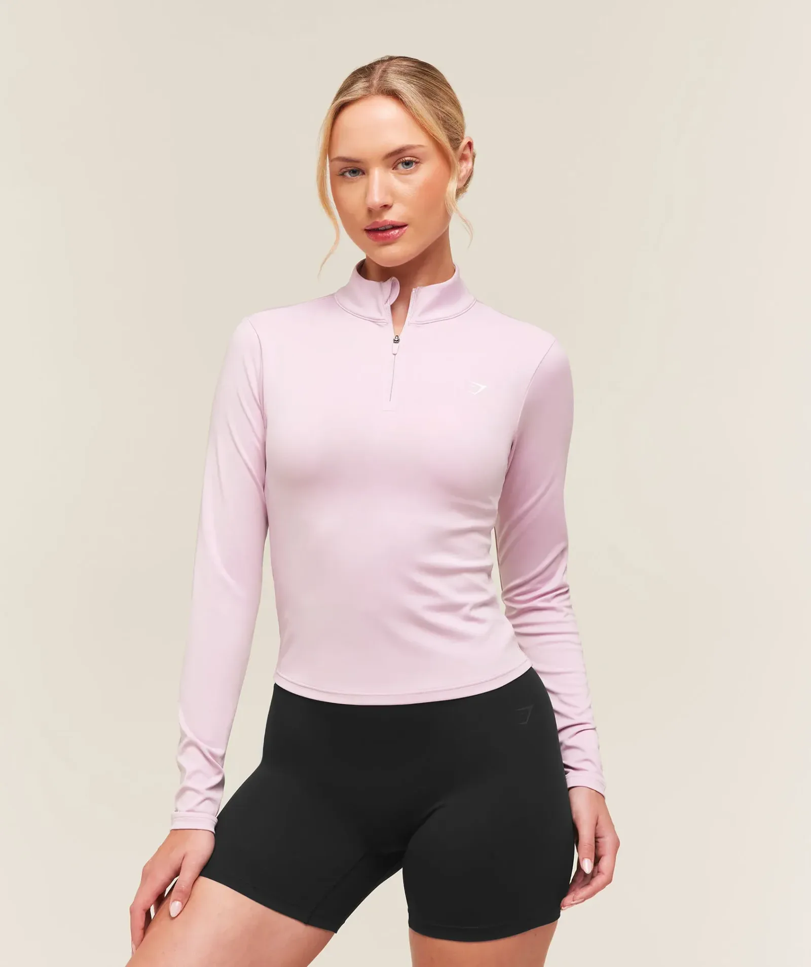 Gymshark Training 1/4 Zip Pullover – Haze Pink