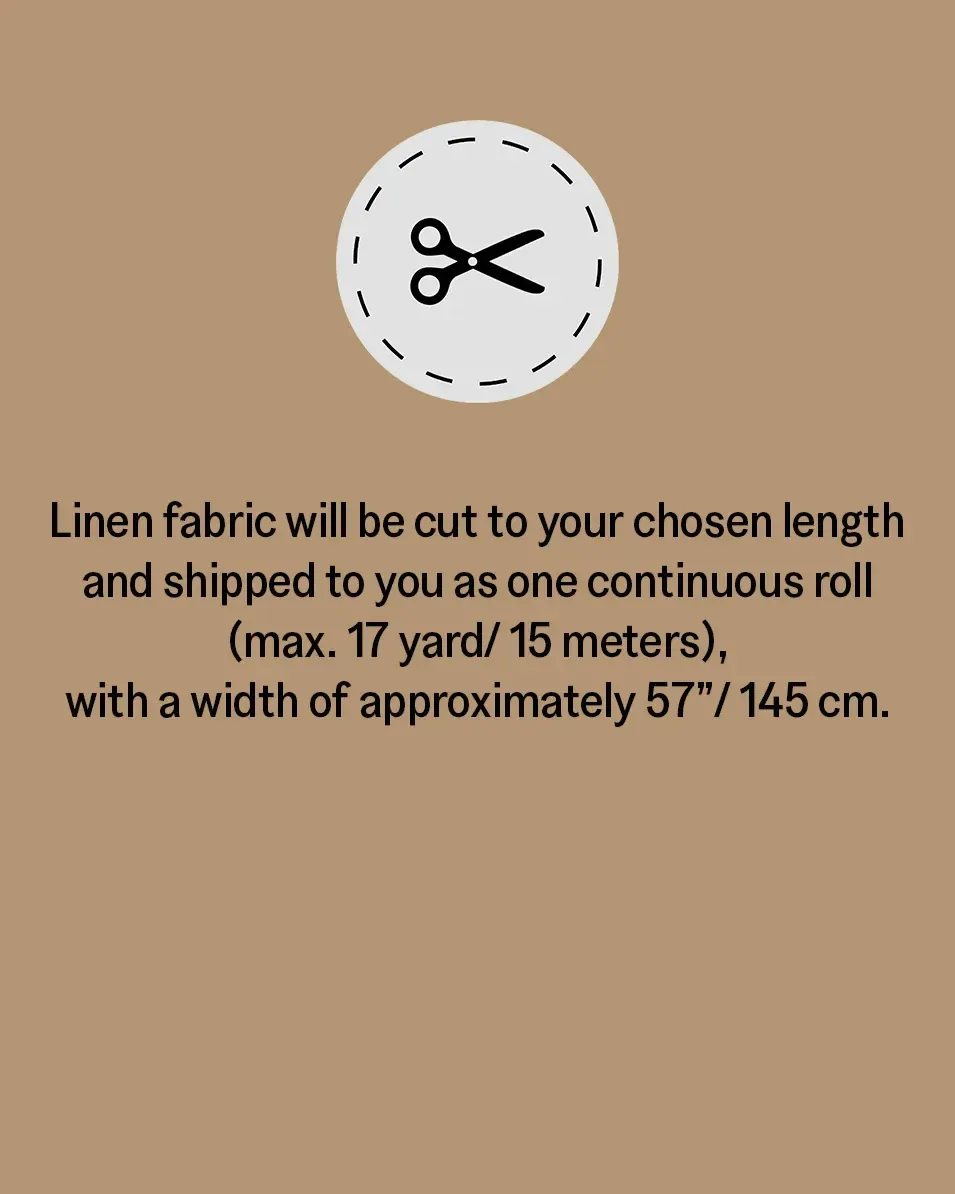 Natural melange medium weight linen fabric (180 g/m2)