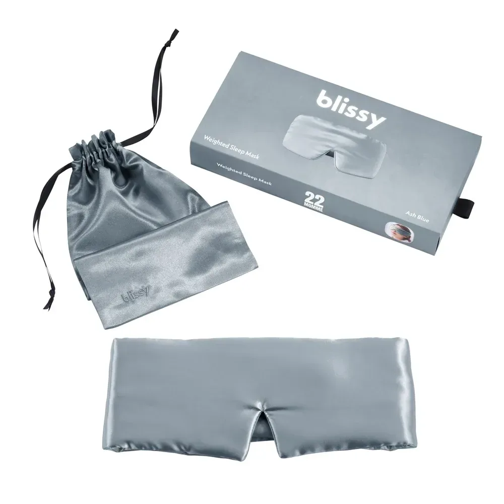 Sleep Mask – Ash Blue – Weighted