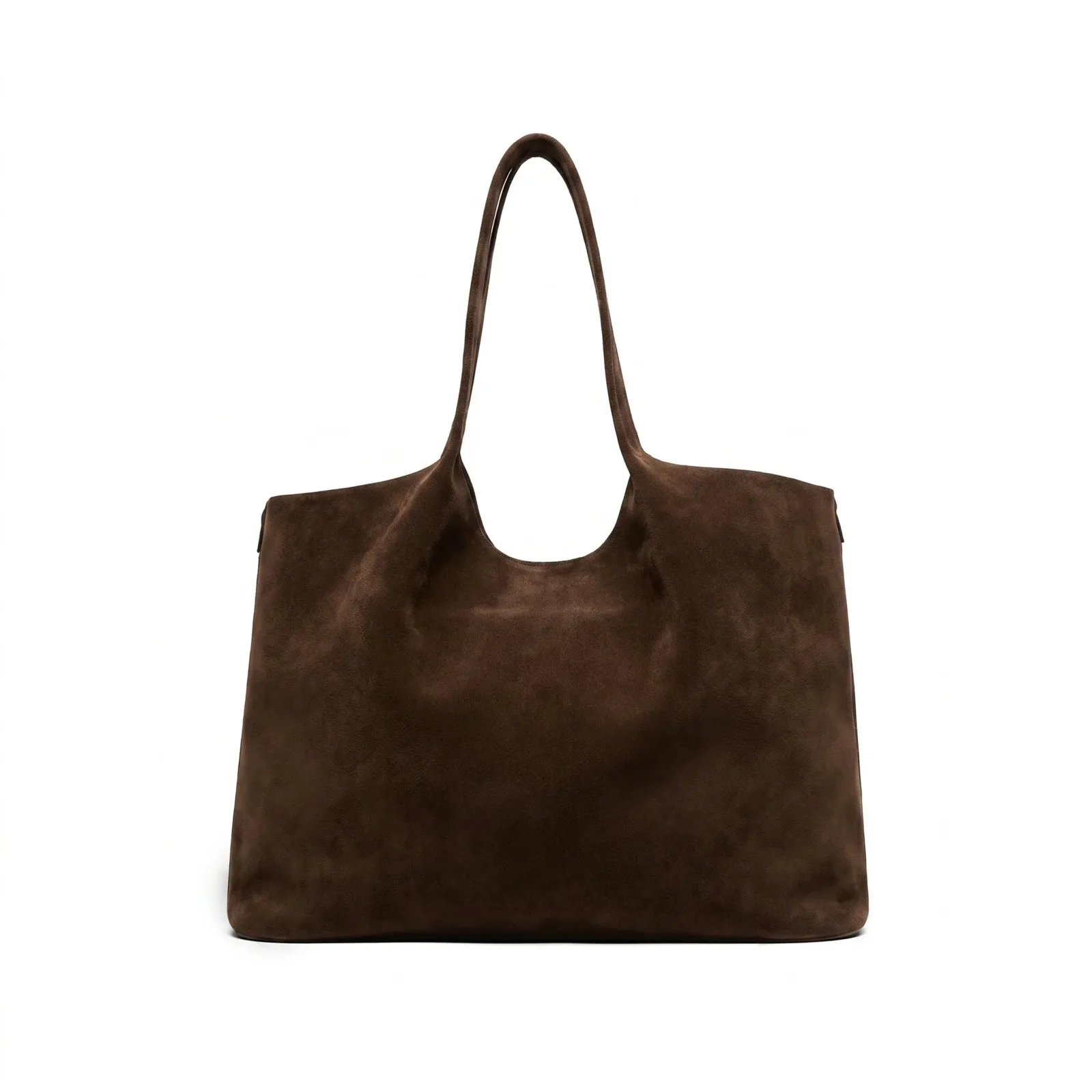 Mia Horizontal Tote Tobacco Suede