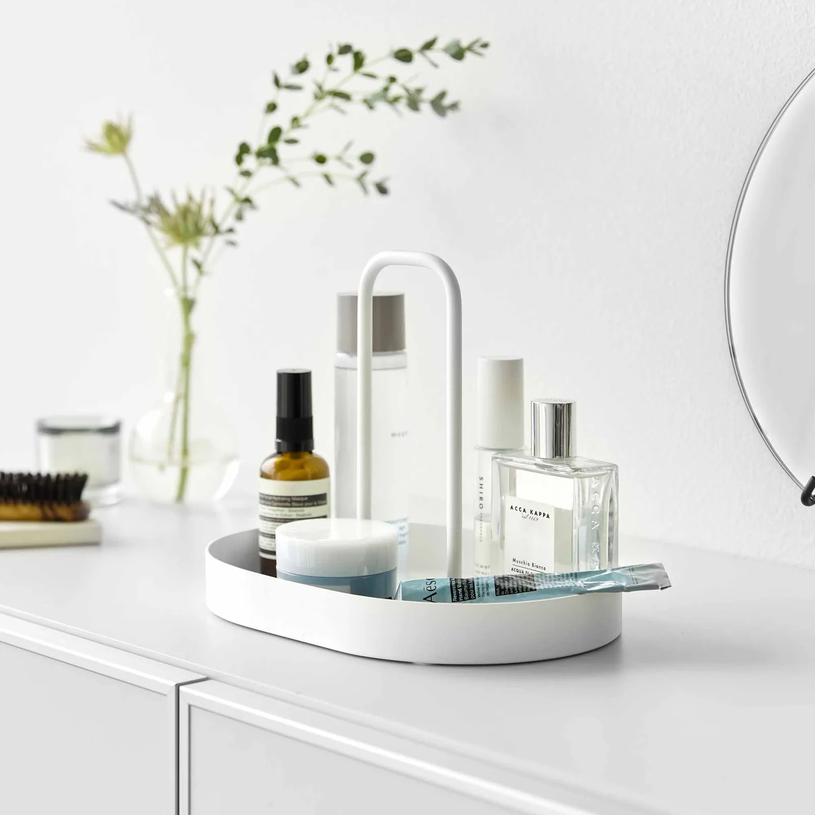 Vanity Tray with Handle – Steel
