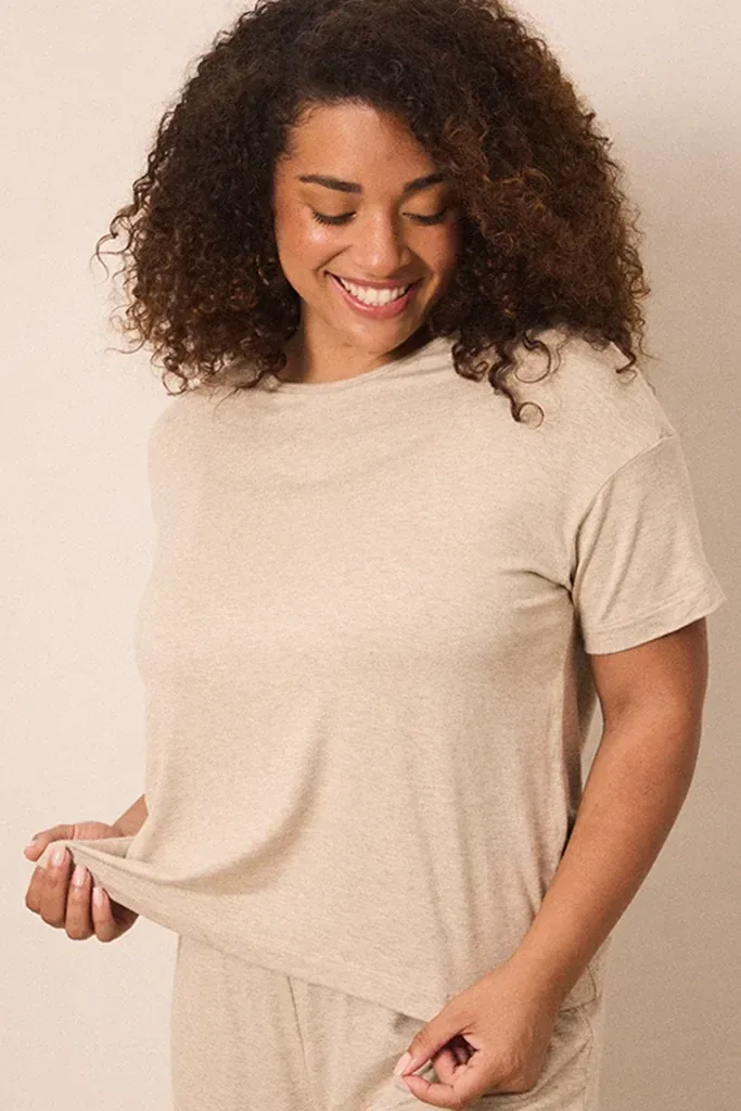 Flax Short-Sleeve Women’s Sleep Set
