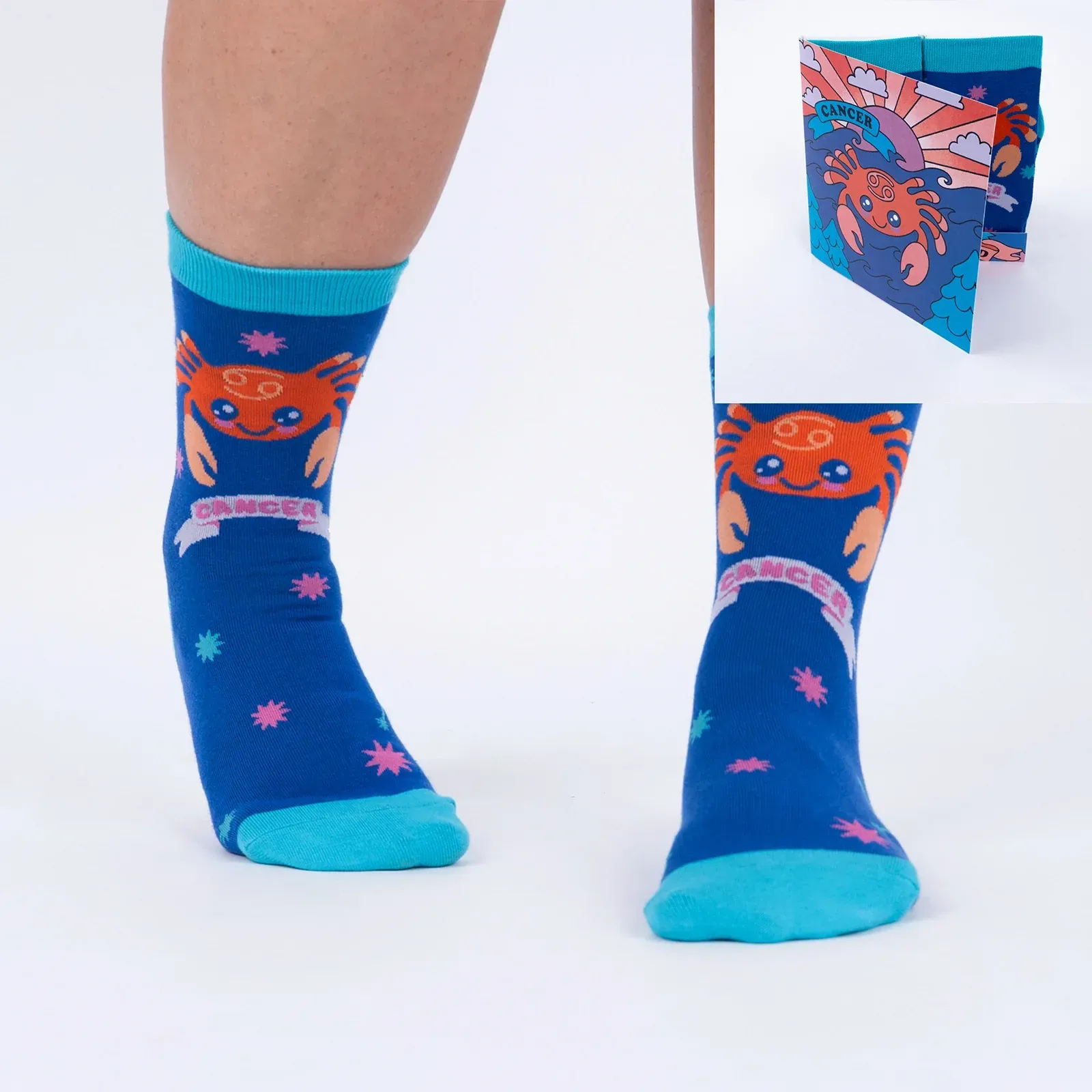 Cancer Greeting Card with Socks