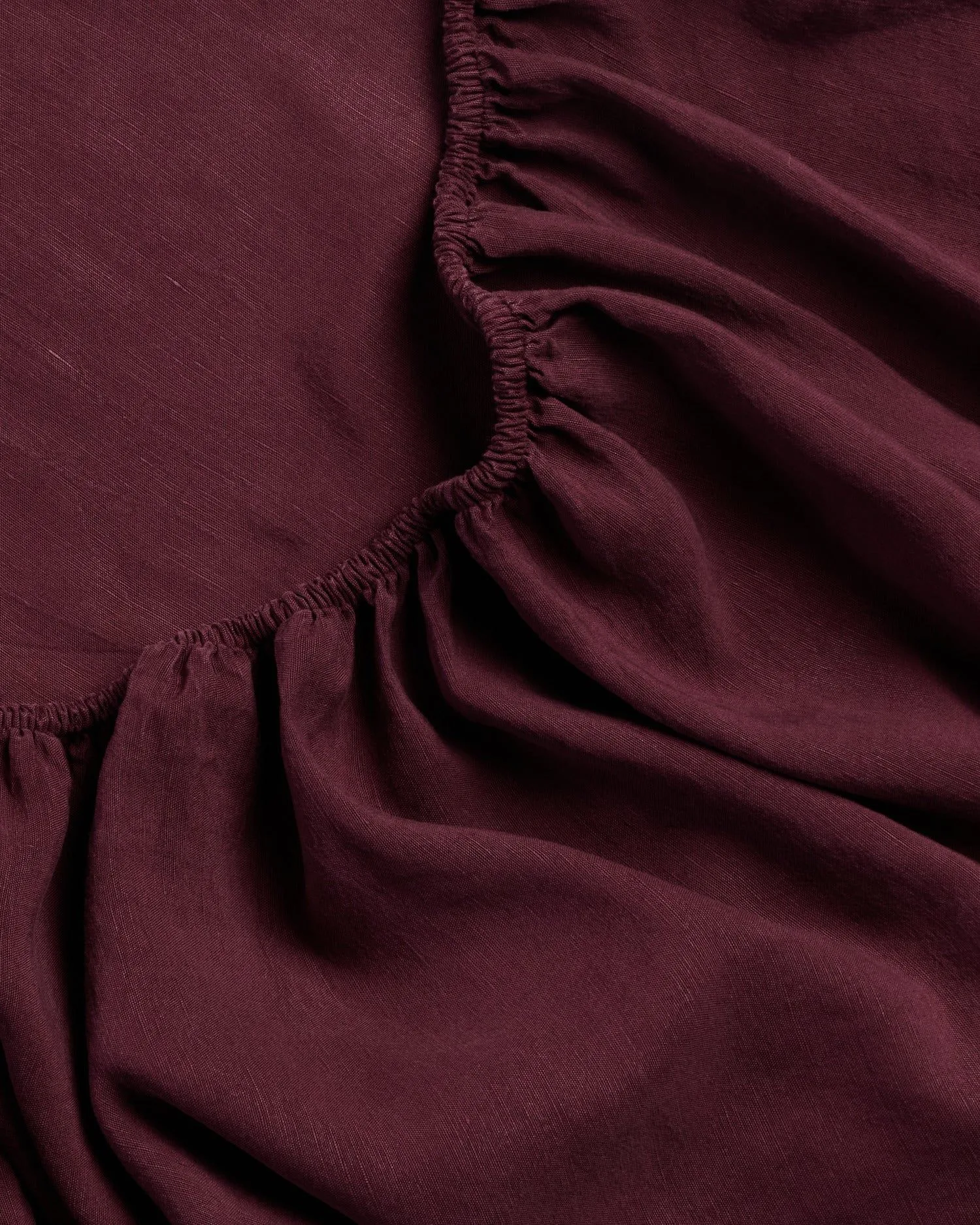 Linen Tencel Top Sheet (Garnet)