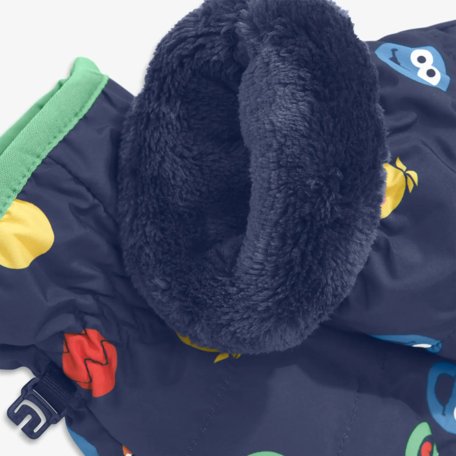 Kids Sesame Street friends puffer mittens