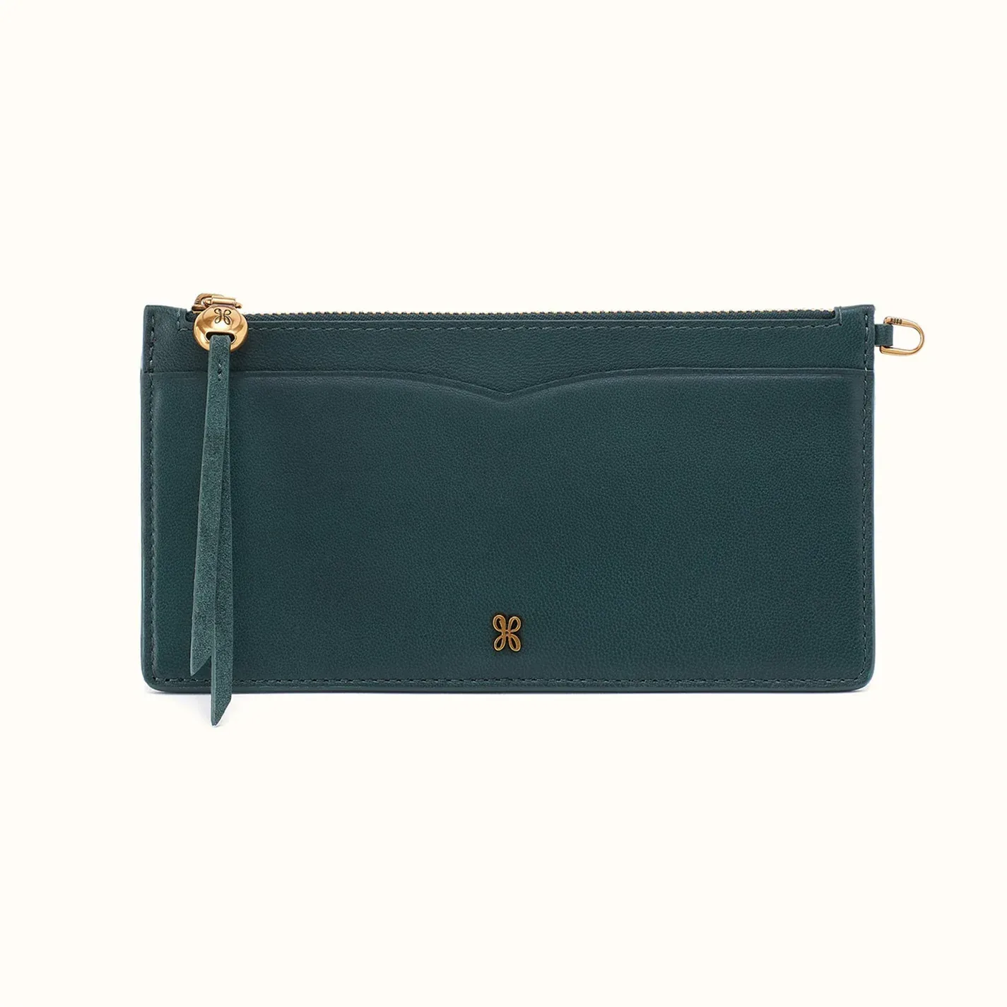 Carte Travel Wallet In Suede Leather – Pine Needle
