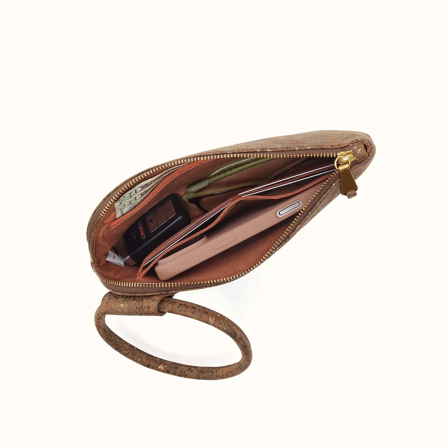 Sable Wristlet In Printed Leather – Mink Folklore