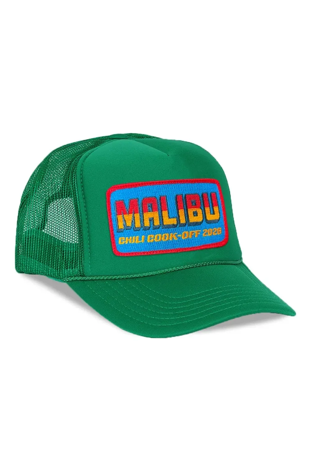 MALIBU CHILI COOK-OFF 2026 VINTAGE LOW RISE TRUCKER – KELLY GREEN