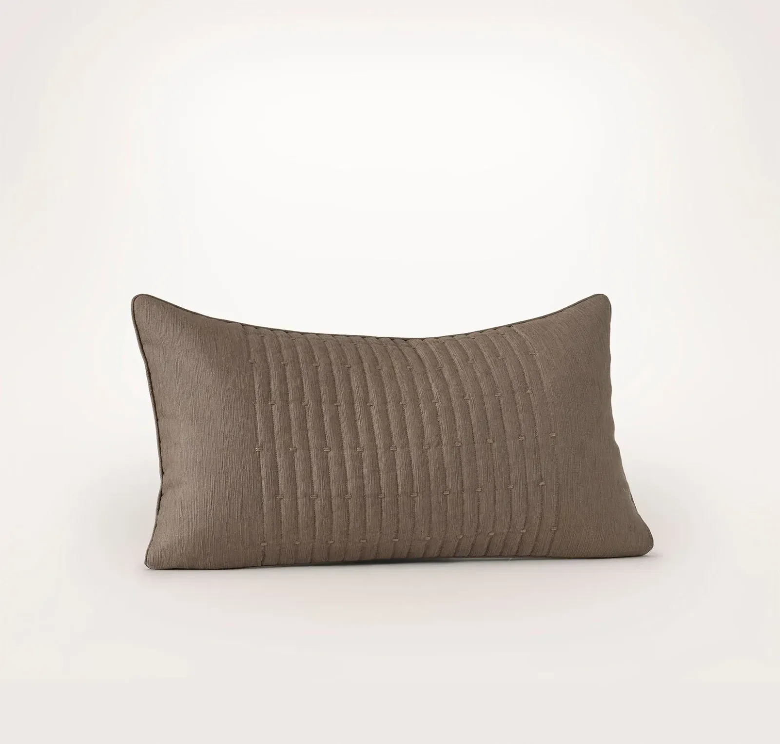 Fluted Pillow Cover (Petite Lumbar) – Walnut