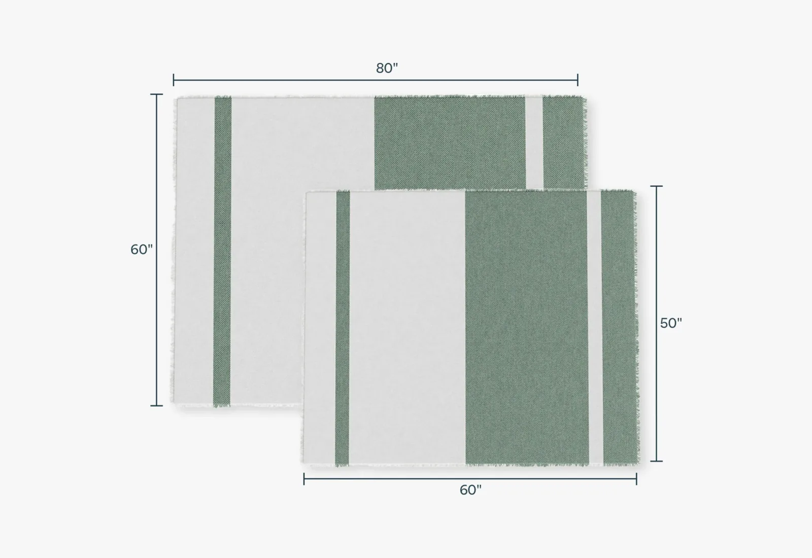 Outdoor Bug Shield Throw Blanket – Forest Green Colorblock