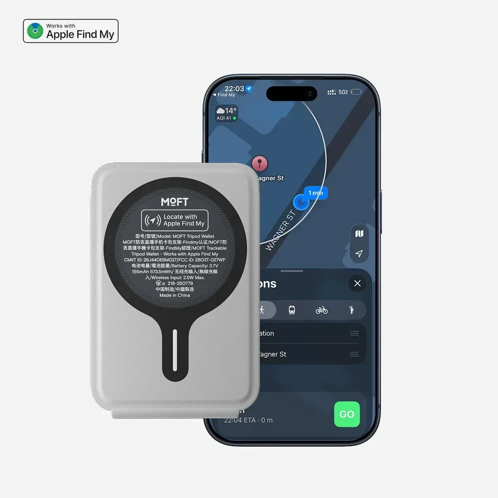 Trackable Tripod Wallet