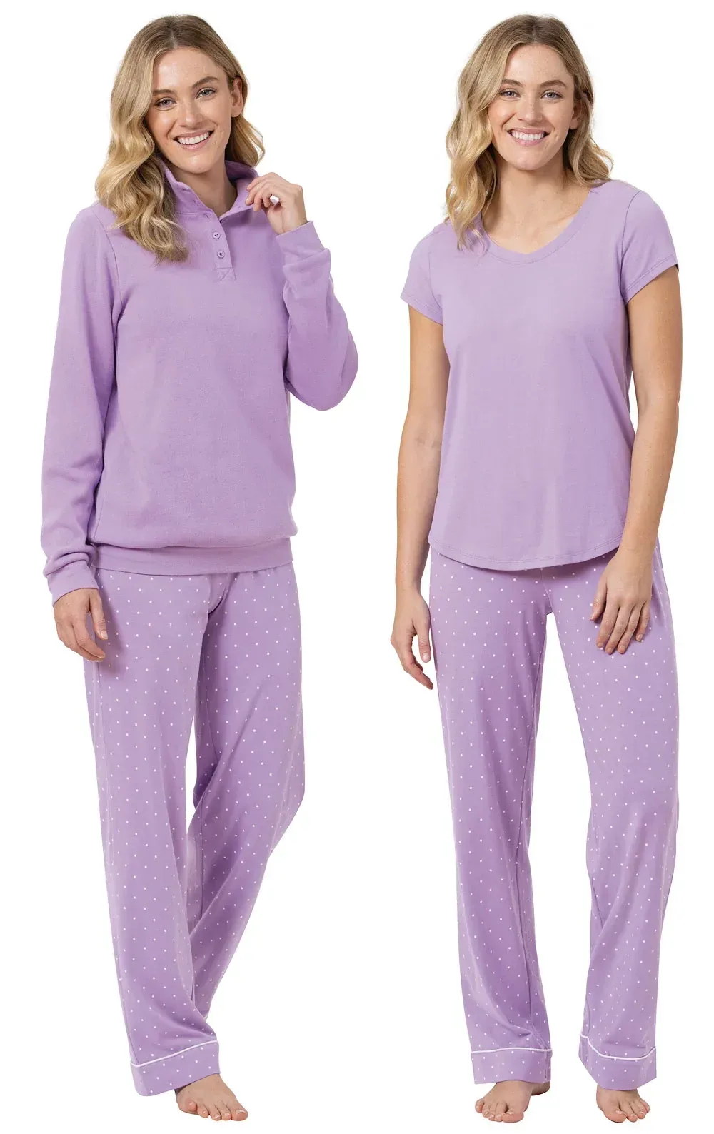 Classic Polka-Dot 3-Piece Pajamas – Final Sale