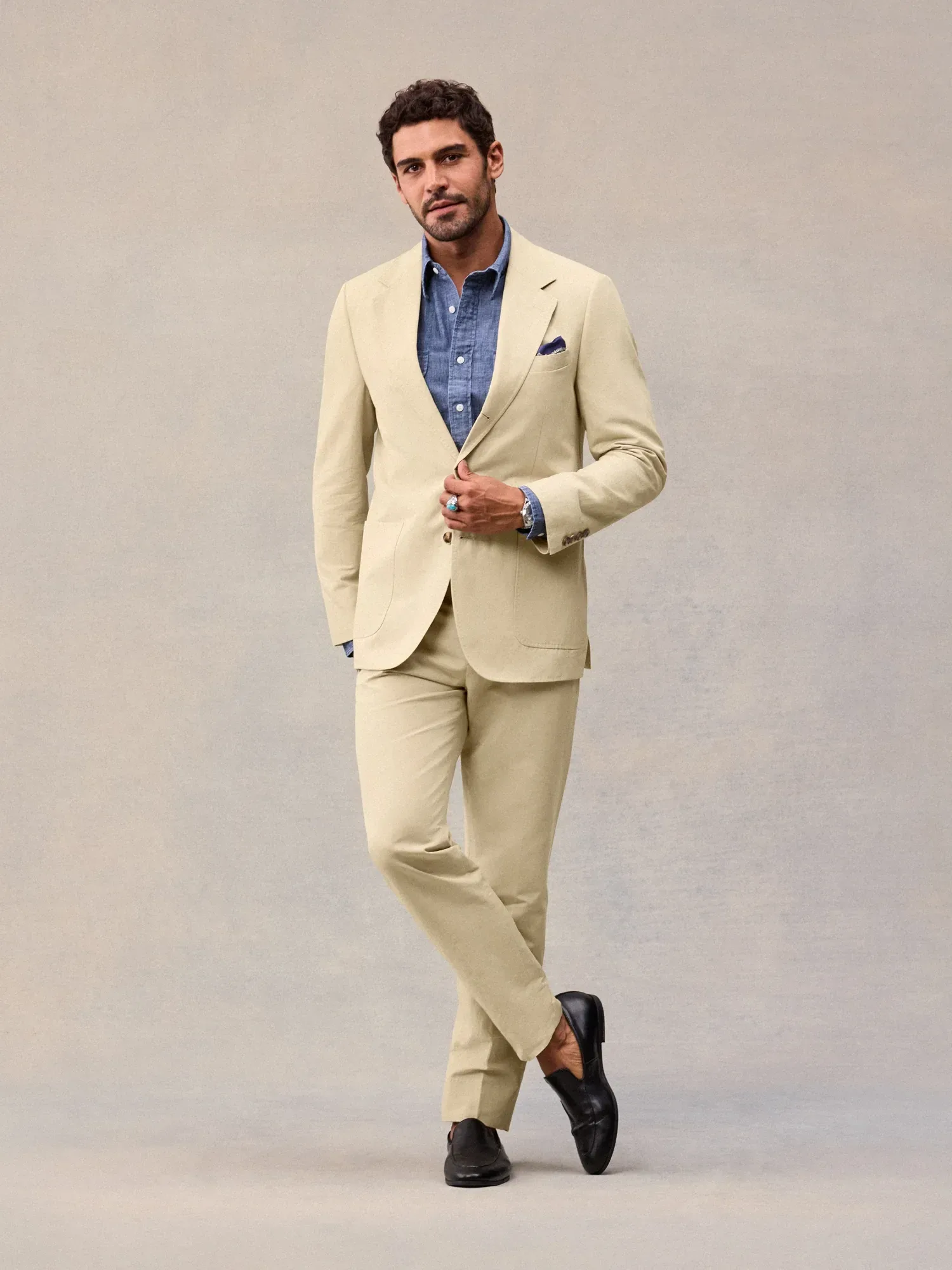 Larchmont Suit in Harvest Tan