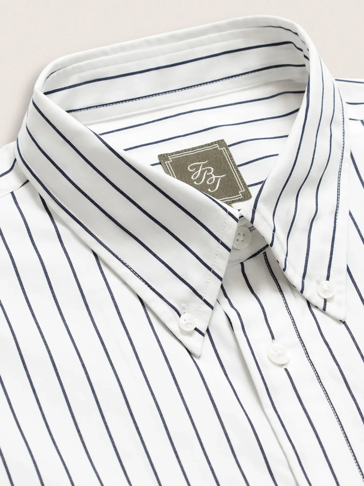 Navy Stripe Oxford Shirt