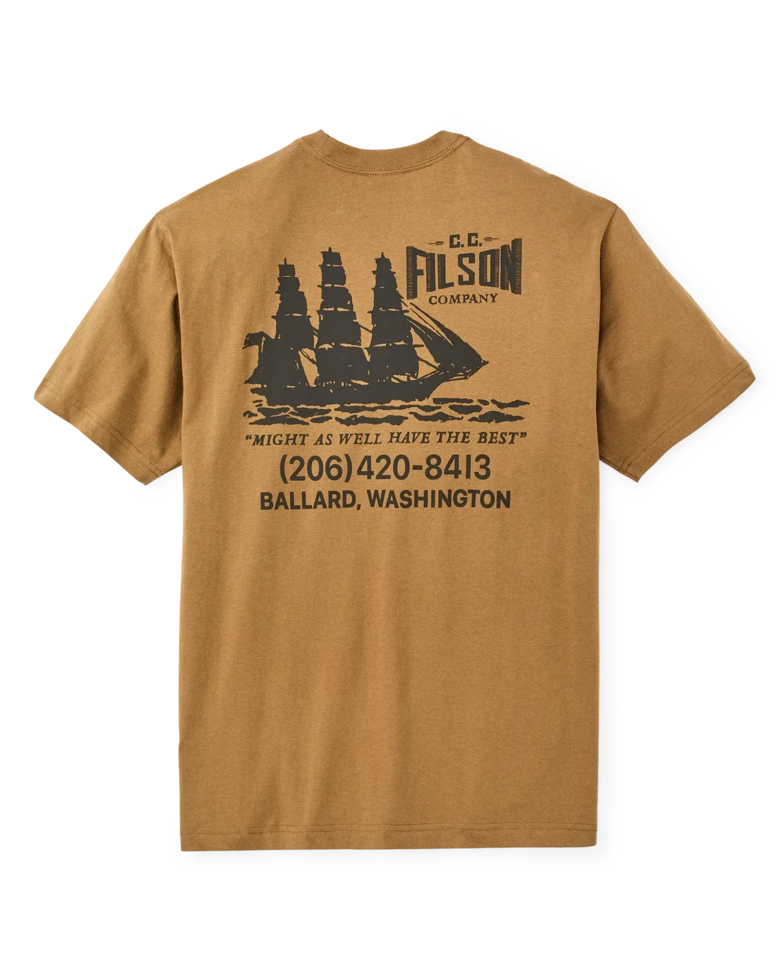Ballard Short Sleeve Graphic T-Shirt – Dull Gold