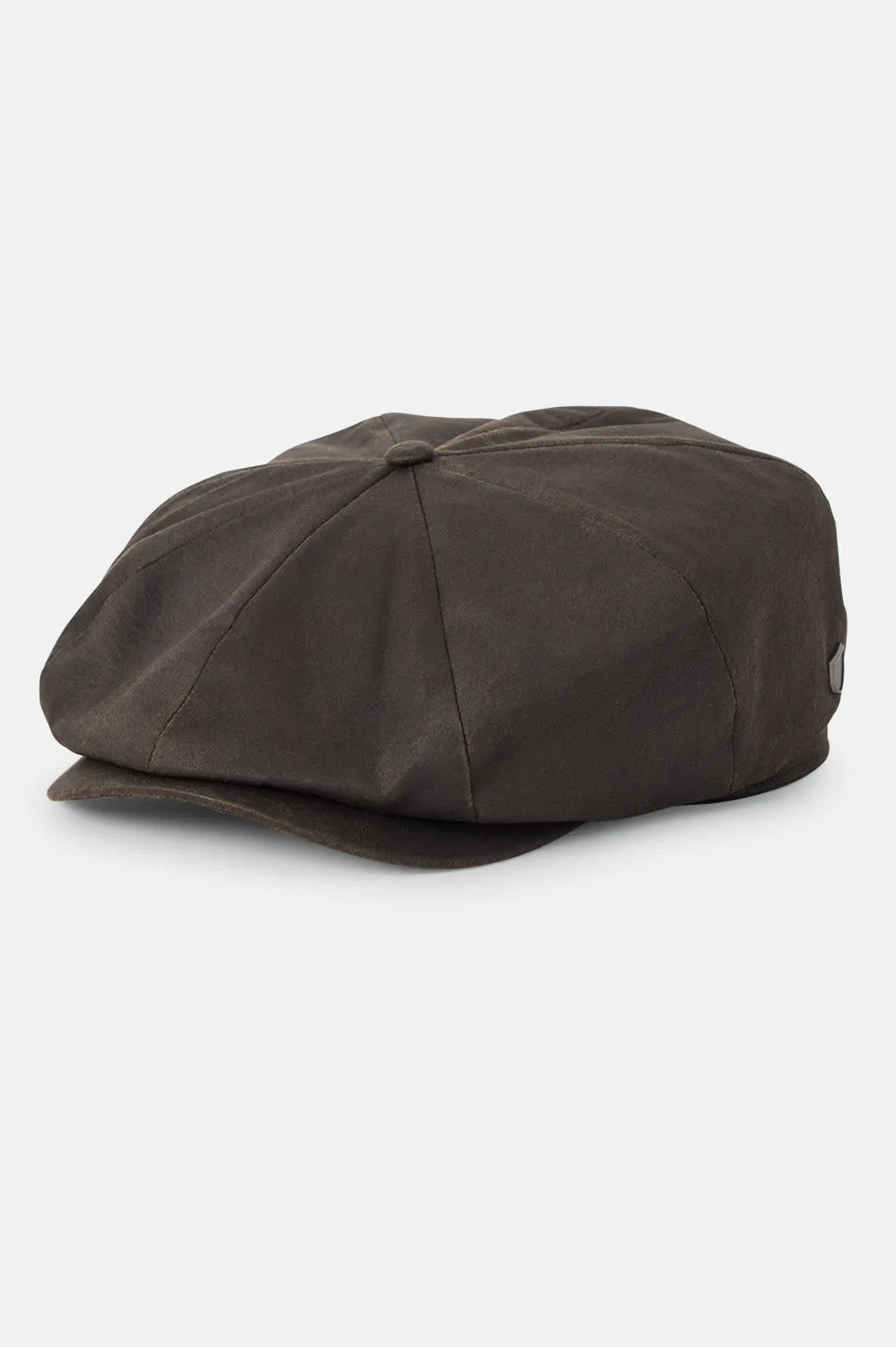 Brood Baggy Flannel Snap Cap – Brown Faux Leather