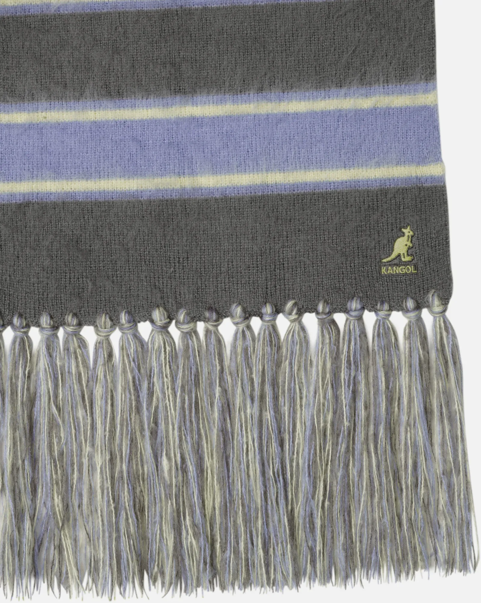 Fuzzy Stripe Scarf