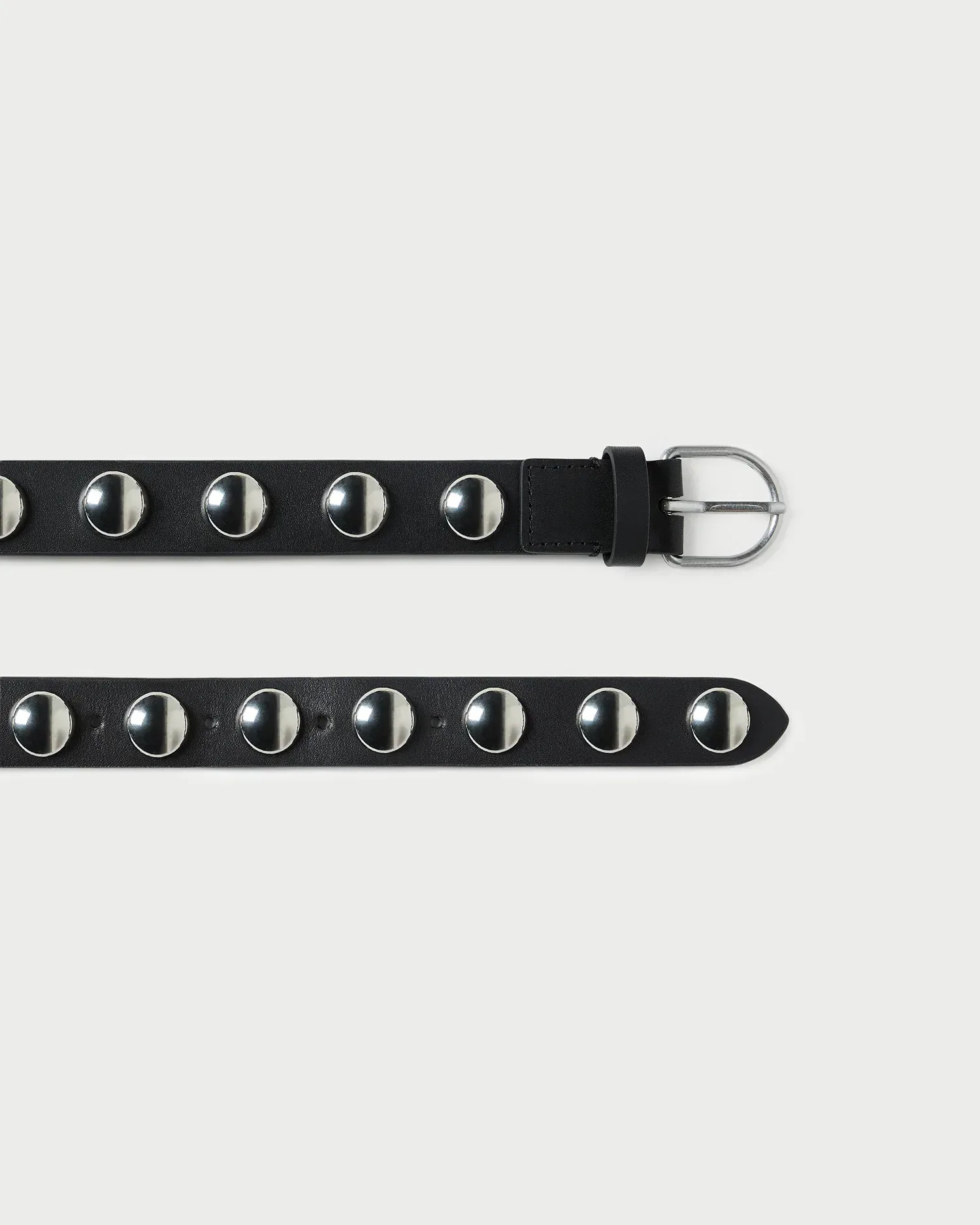 Issa Black/Silver Studded Belt
