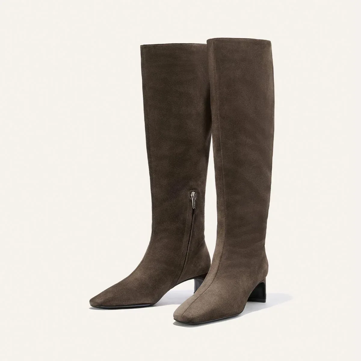 The Brera Knee-High Boot – English Brown Suede