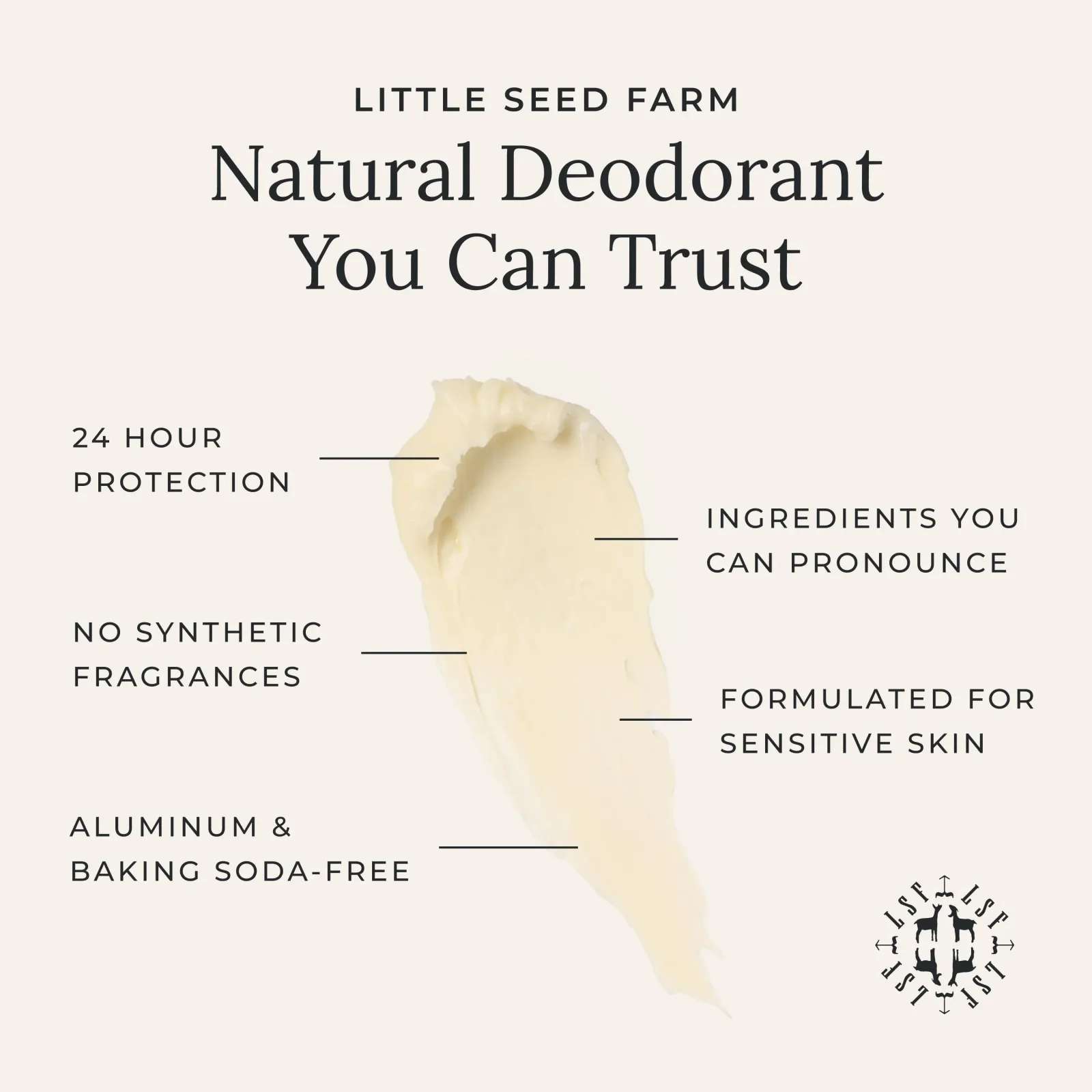 Unscented Deodorant Cream