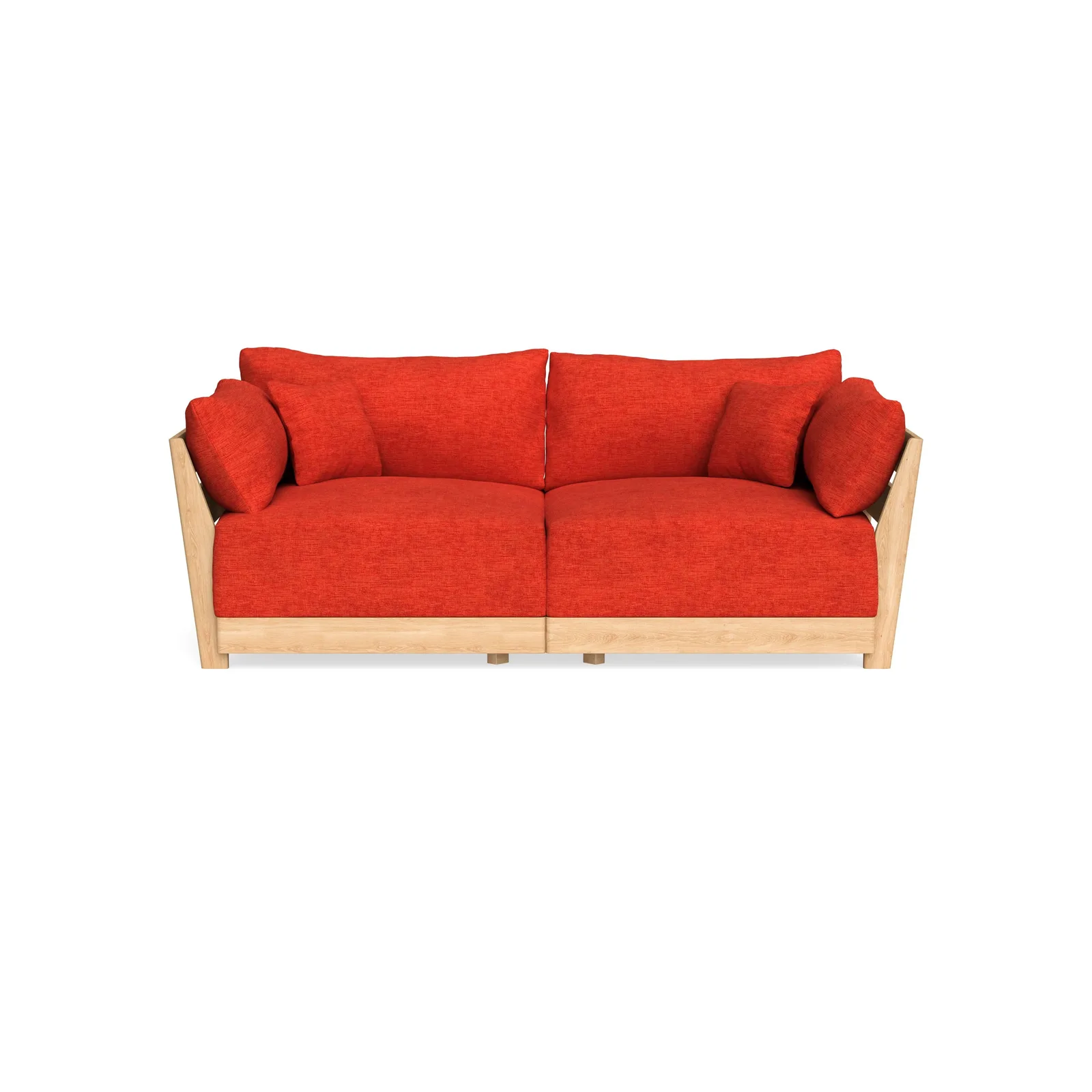 Slipcover Only – Modular Bondi 2-Seater Sofa in Poppy Orange