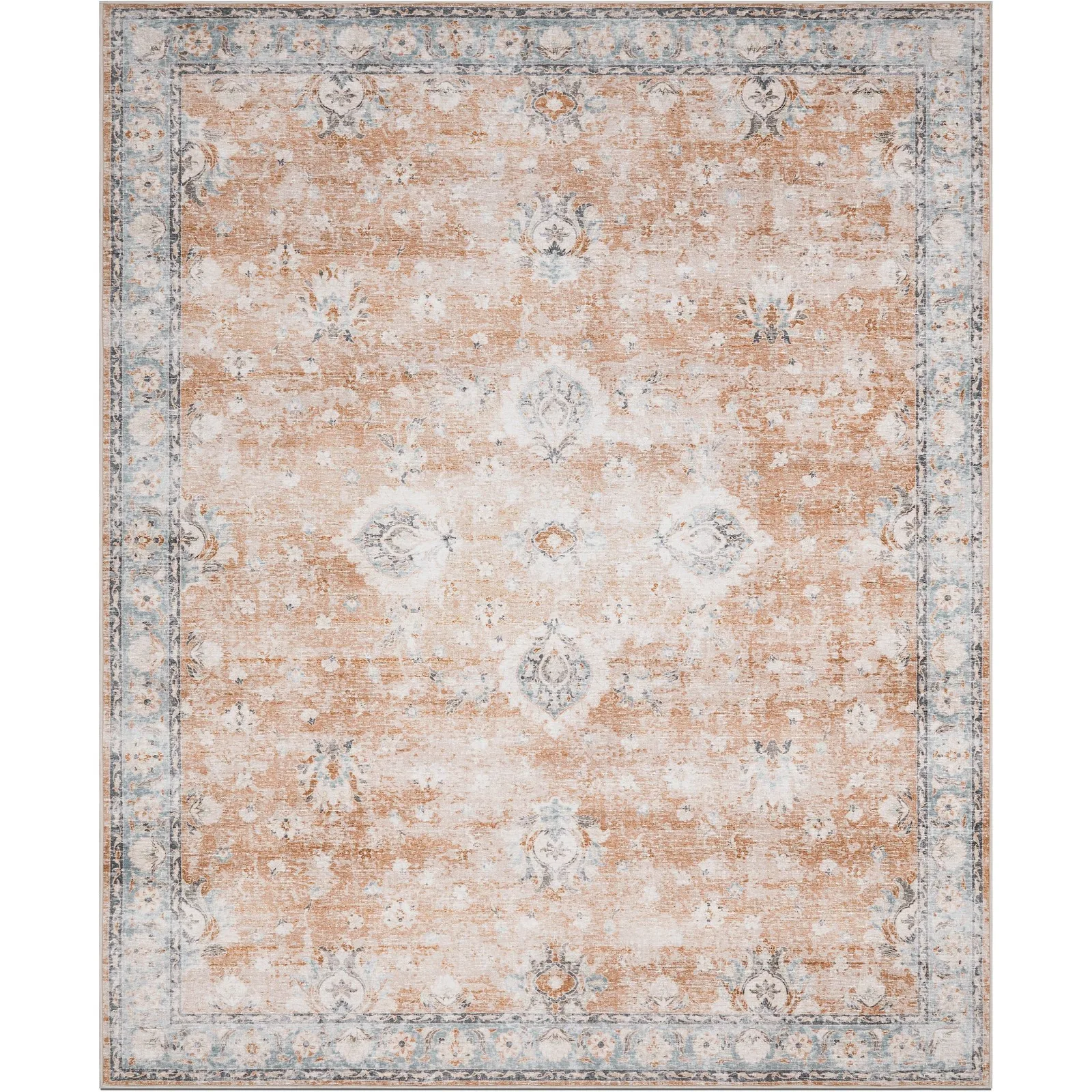Shiraz – Terracotta/Sky (Rug Cover)