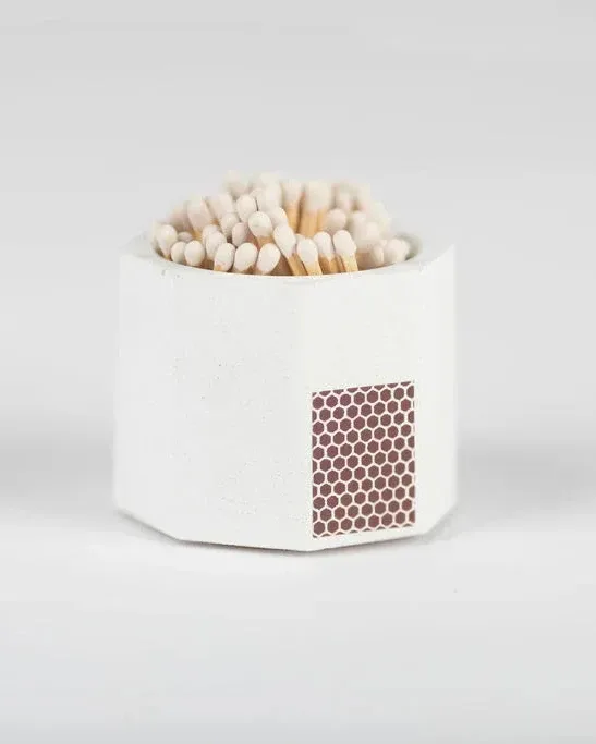 Solid Match Holder – White