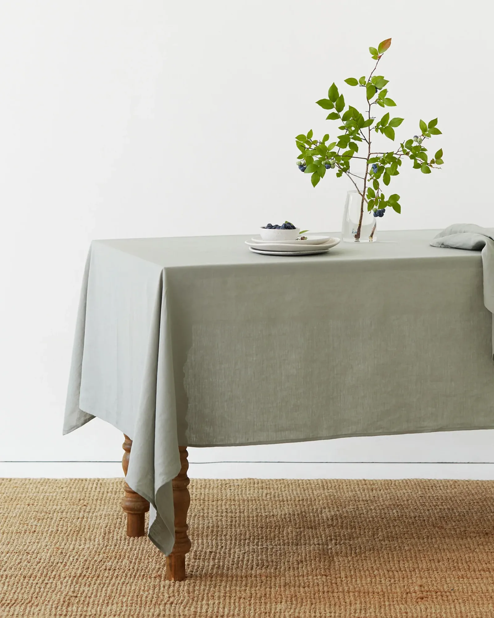 Calm Sage Linen tablecloth