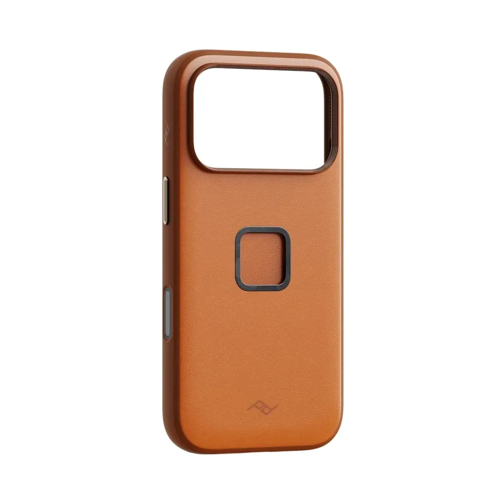 SlimLink Case – iPhone 18 Pro – Amber Leather
