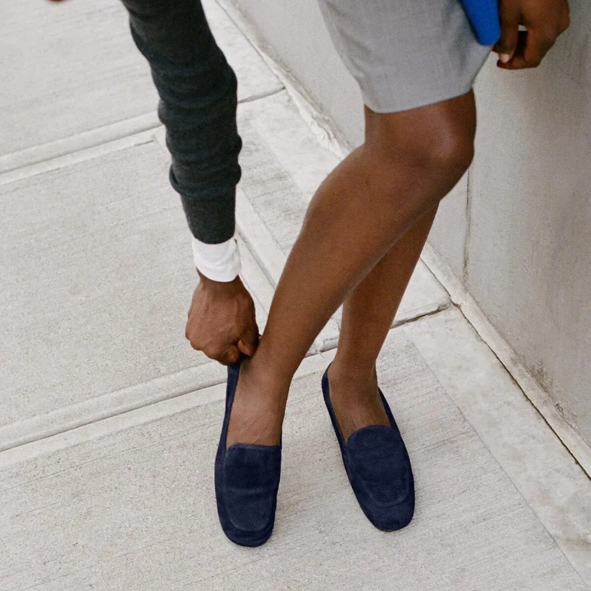 The James Loafer – Indigo Suede