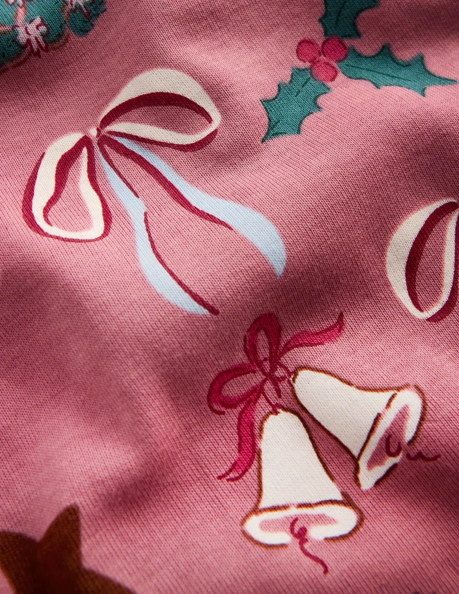 Snug Glow-In-The-Dark Pajamas-Christmas Bows