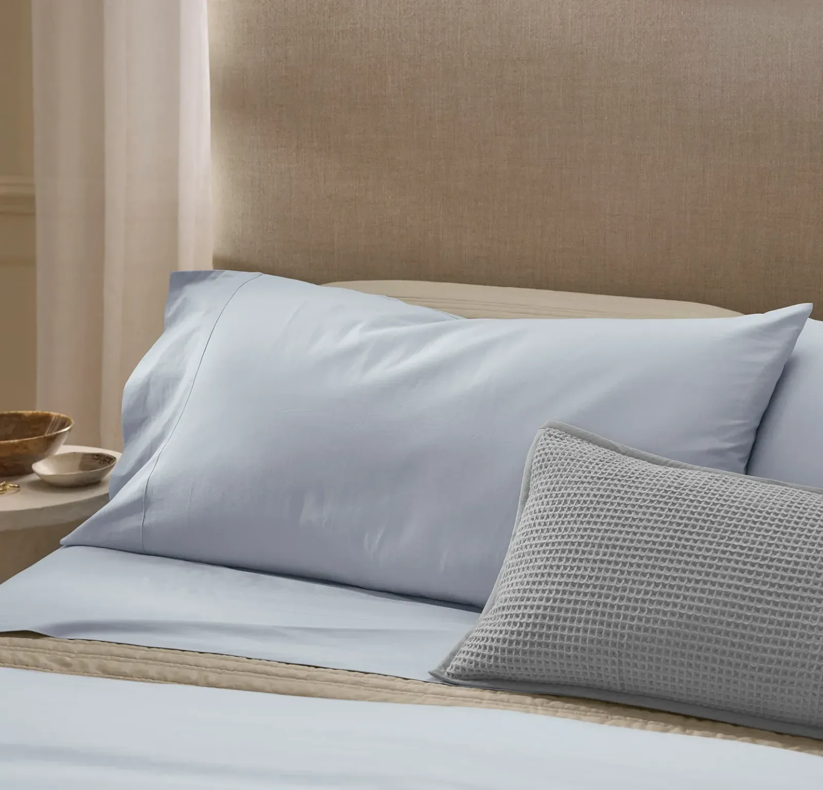 Signature Hemmed Pillowcase Set – Hydrangea (Personalized)