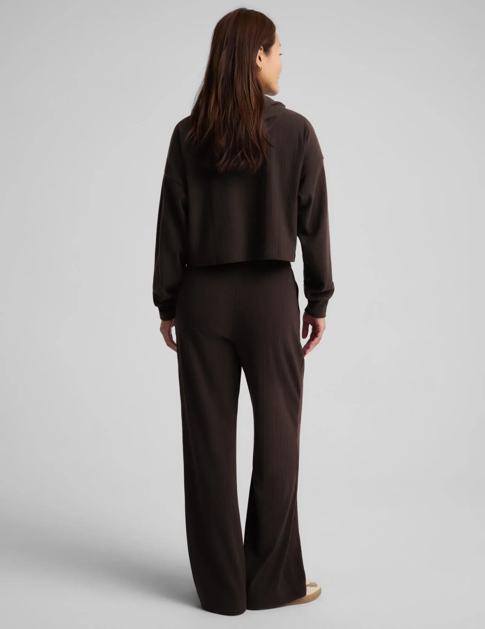 Breathe Easy Ribbed Wide Leg Pant