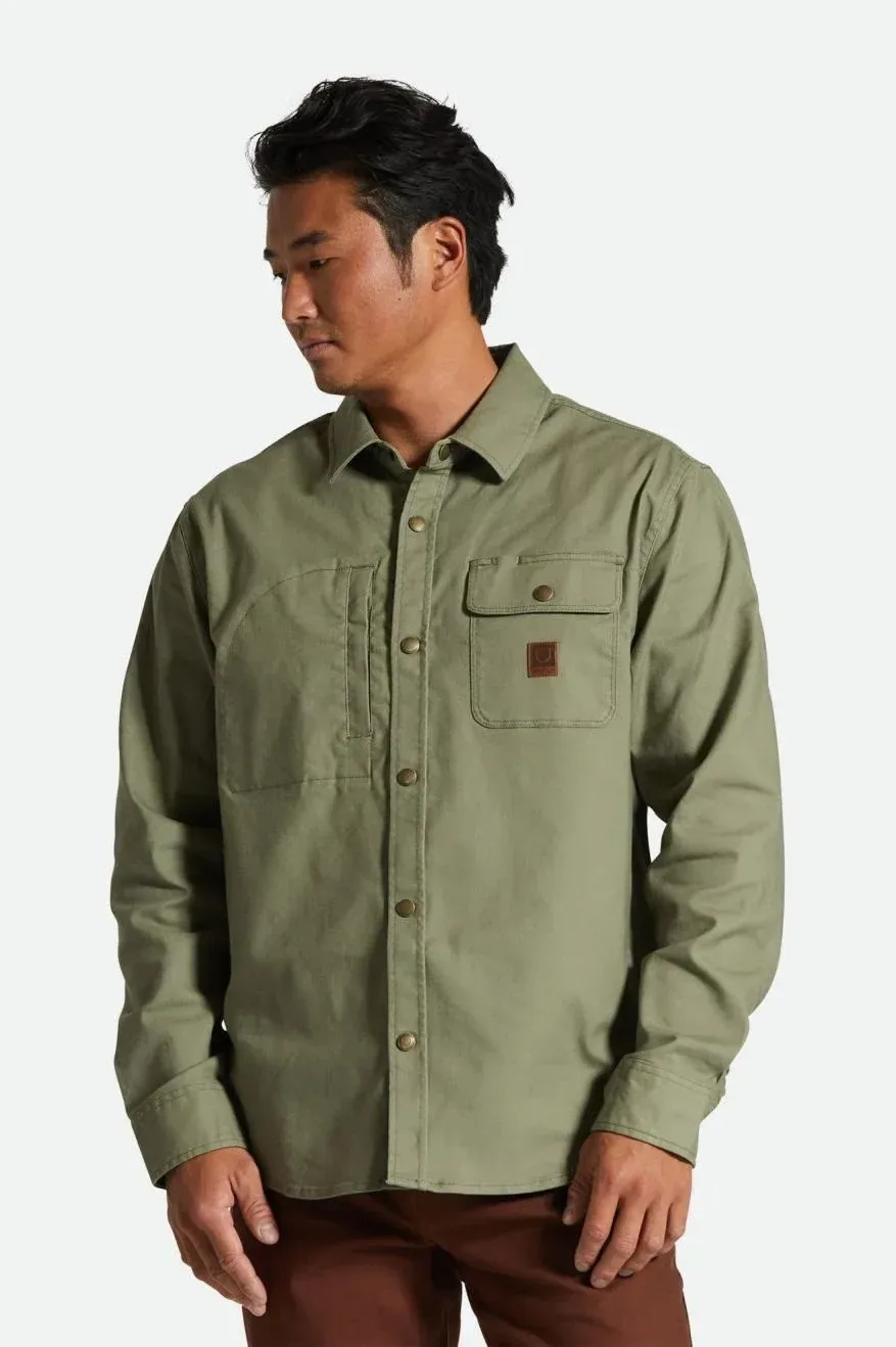 Builders Stretch Overshirt – Olive Surplus