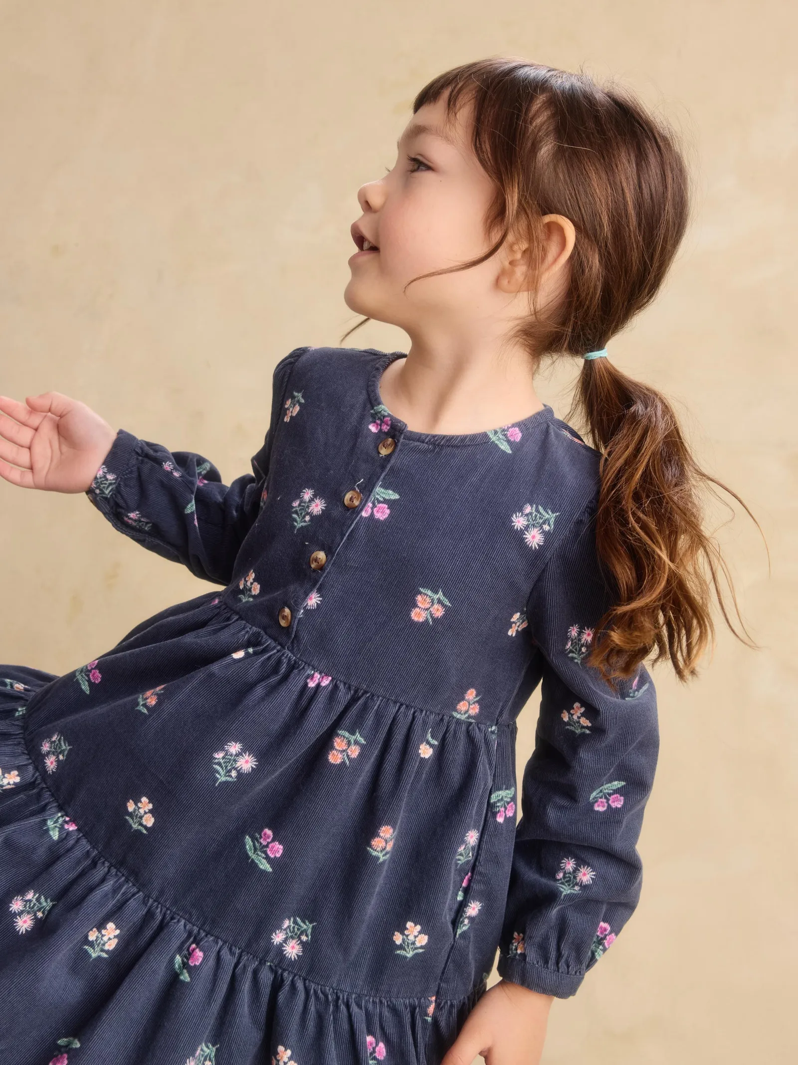 Corduroy Henley Shirtdress