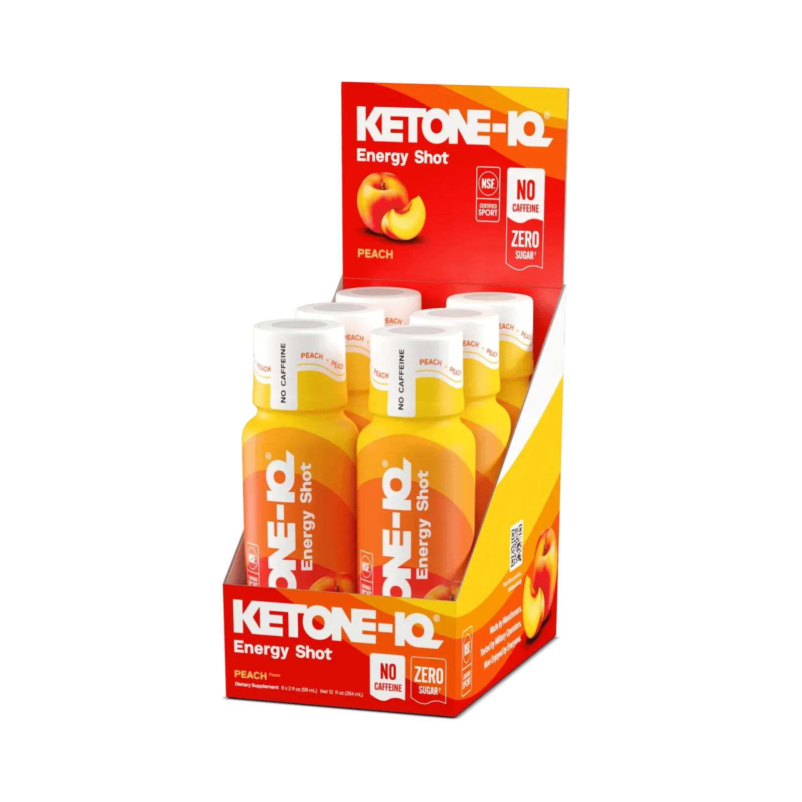 Ketone-IQ No Caffeine Shot Peach
