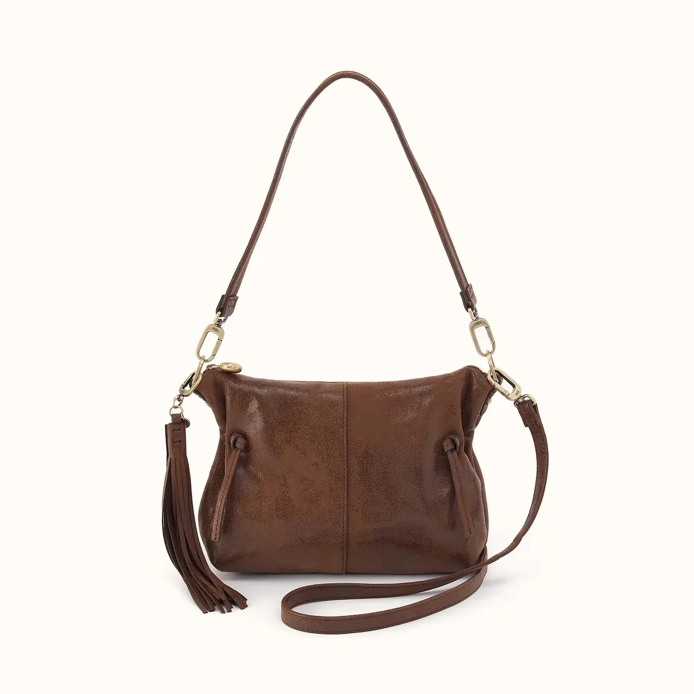 Kori Crossbody Shoulder In Buffed Leather – Mocha
