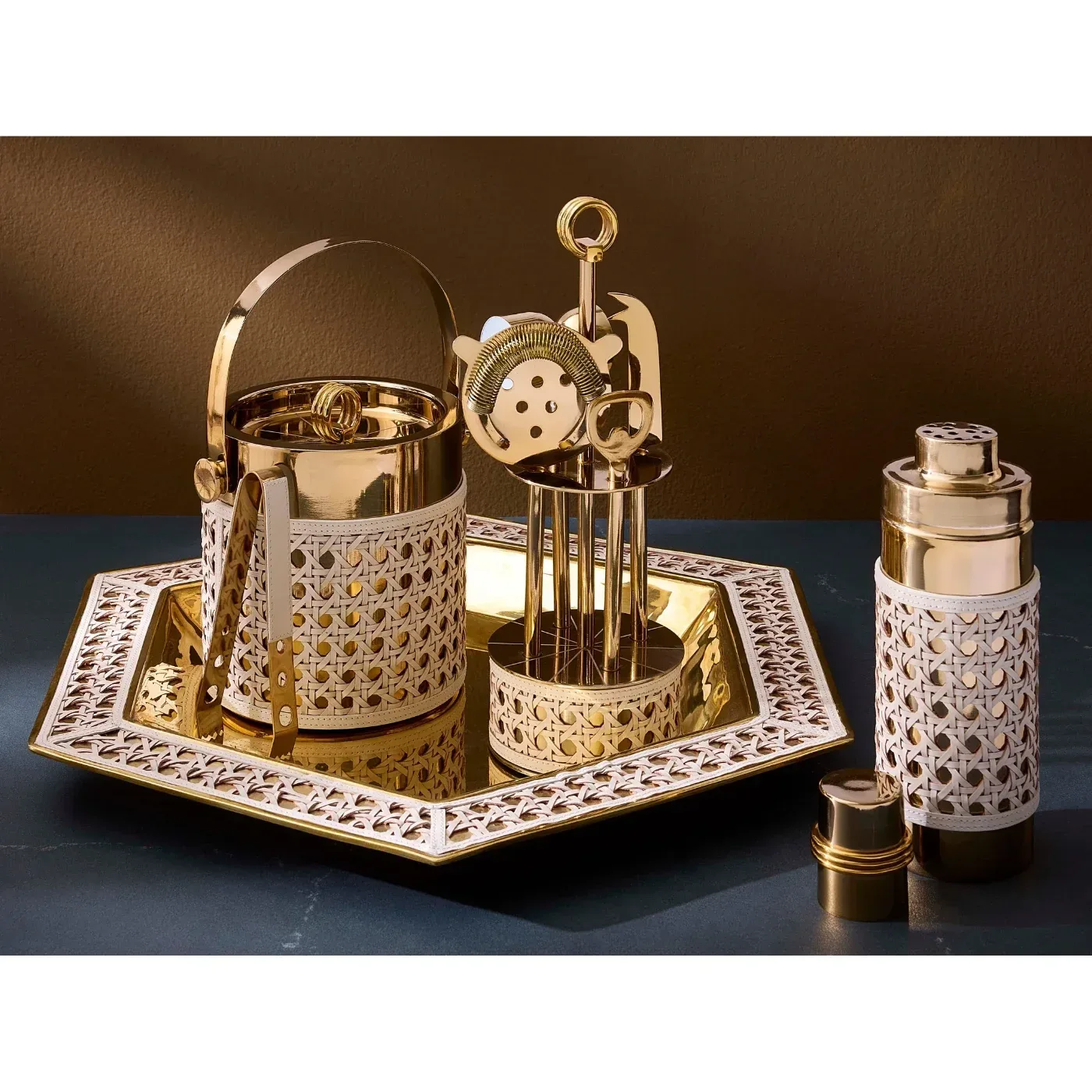 Basketweave Ice Bucket