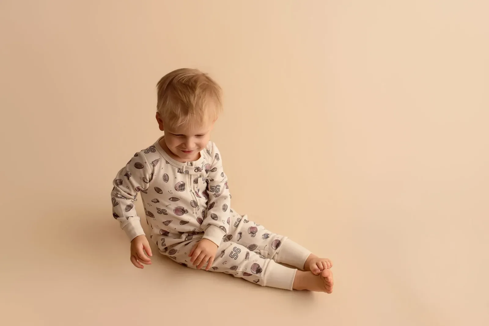 Touchdown – Organic Zipper Romper