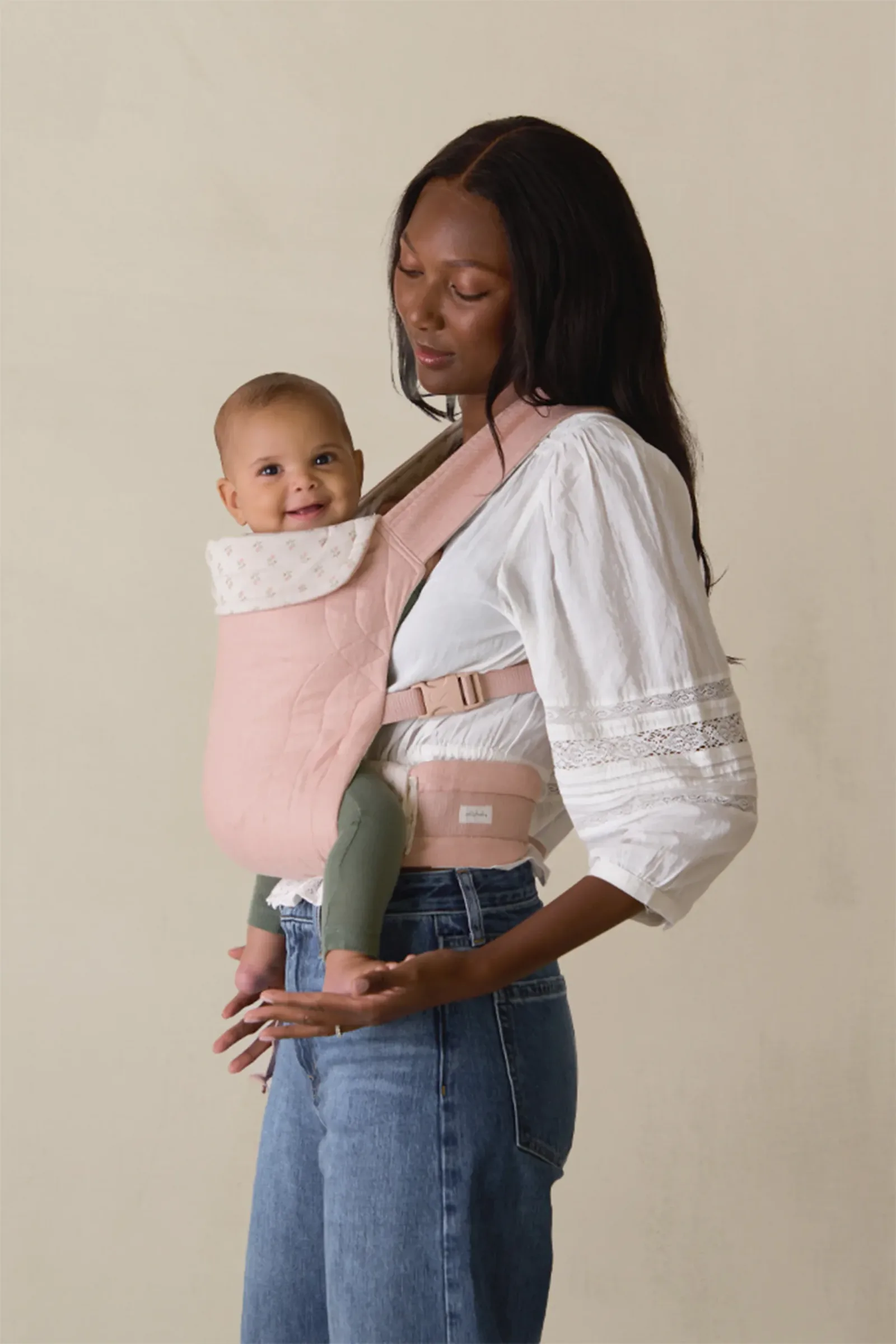 Blush Floret Soft Buckle Carrier