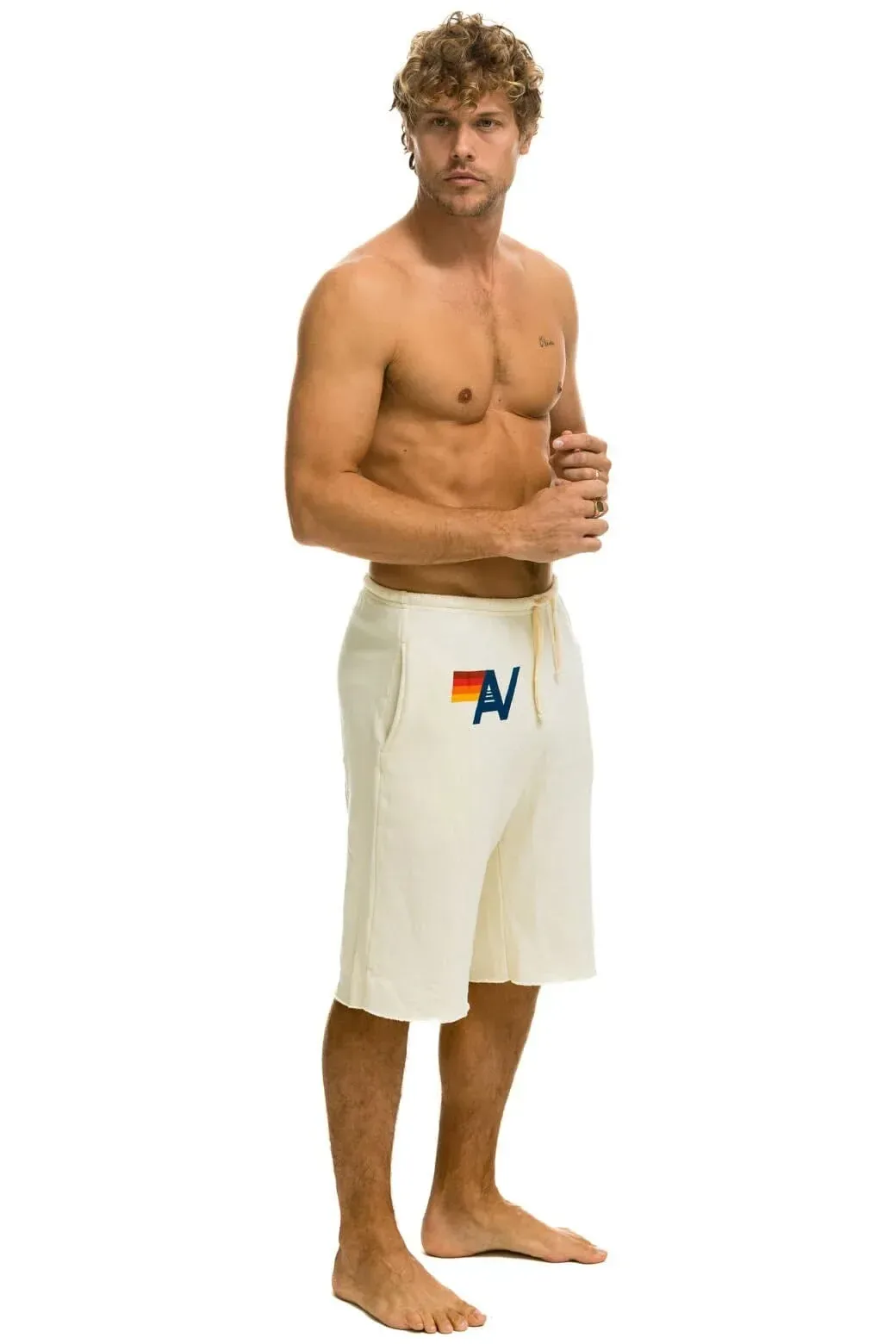 Logo Sweatshorts – Vintage White