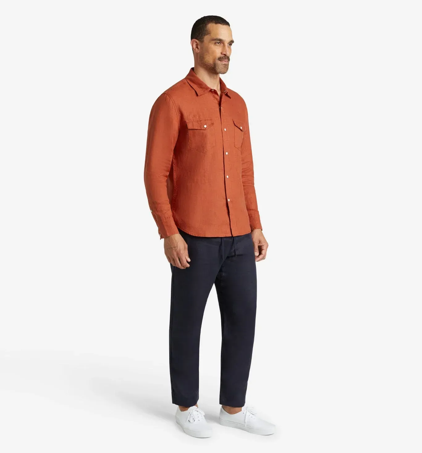 4Corner Linen Snap Shirt